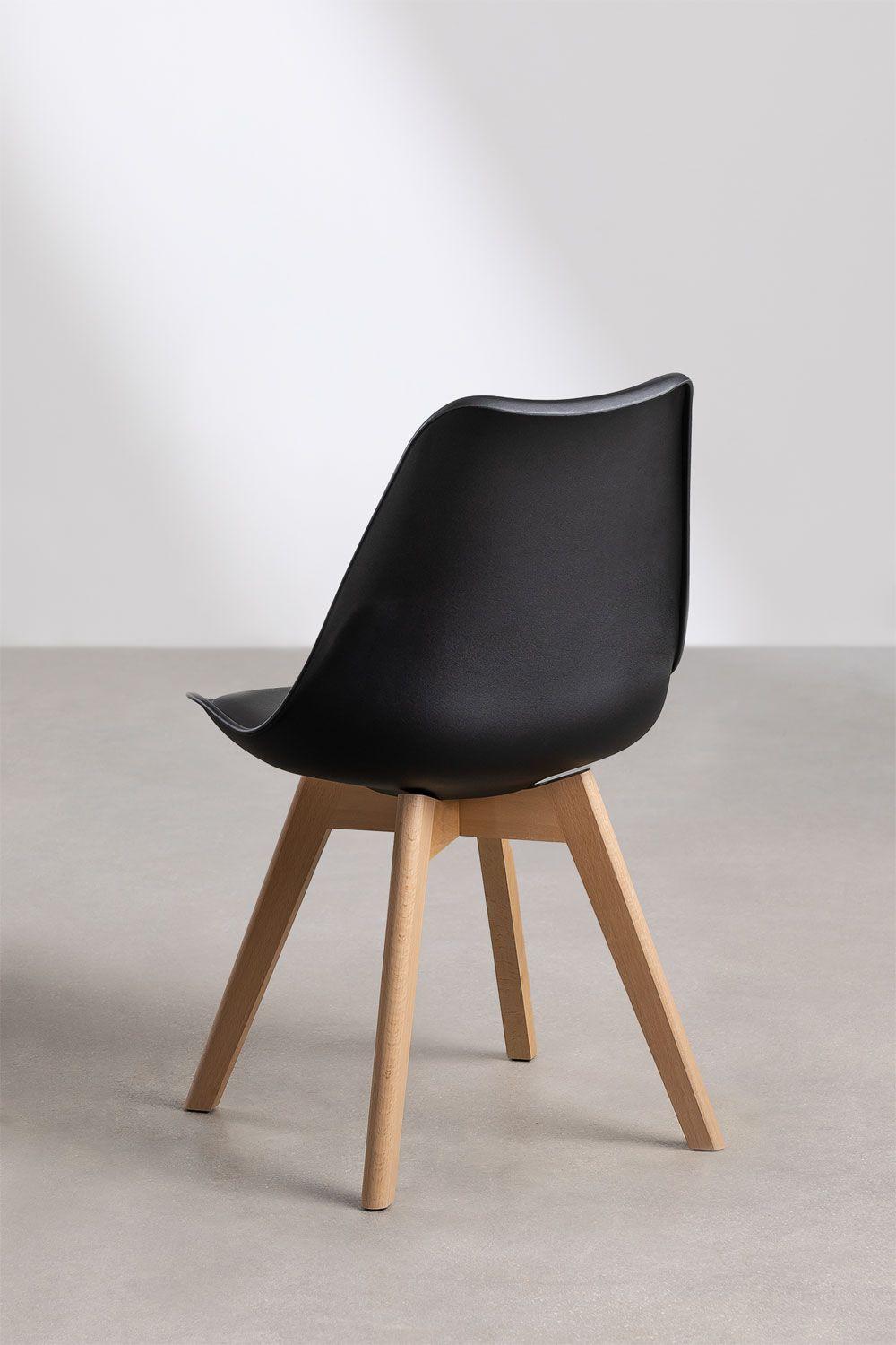 Silla Eames Acolchada Negra-3