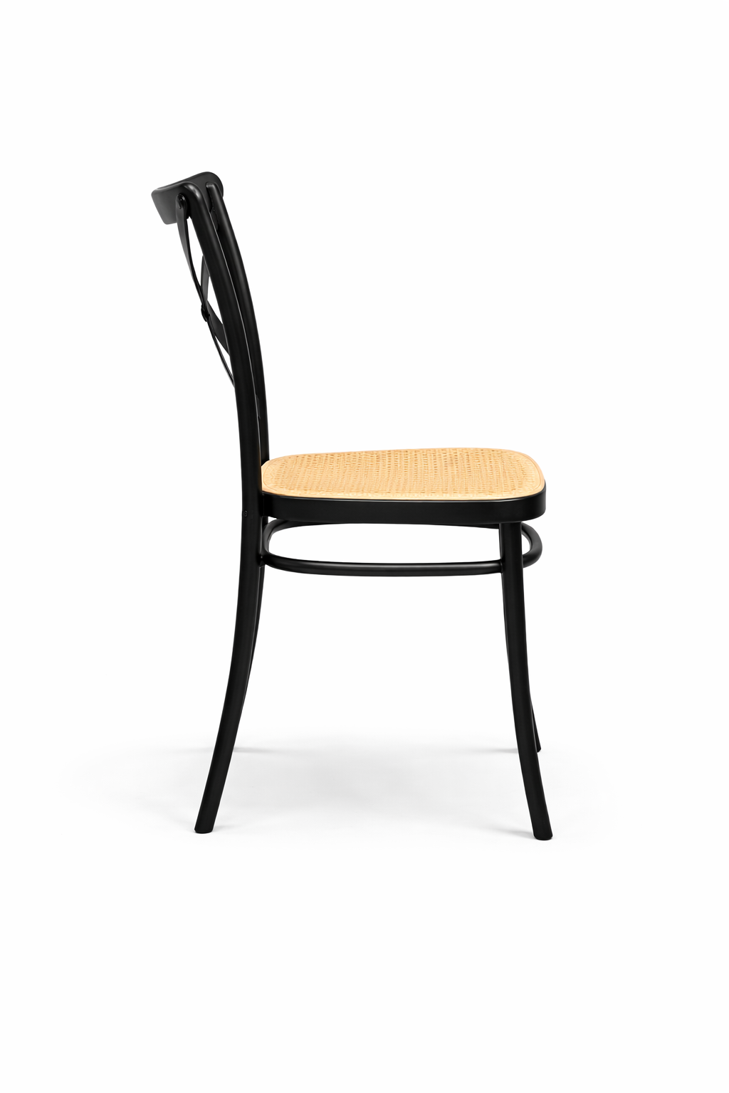 Pack 4 Sillas Danubio Crossback Top Apilable Negra-3