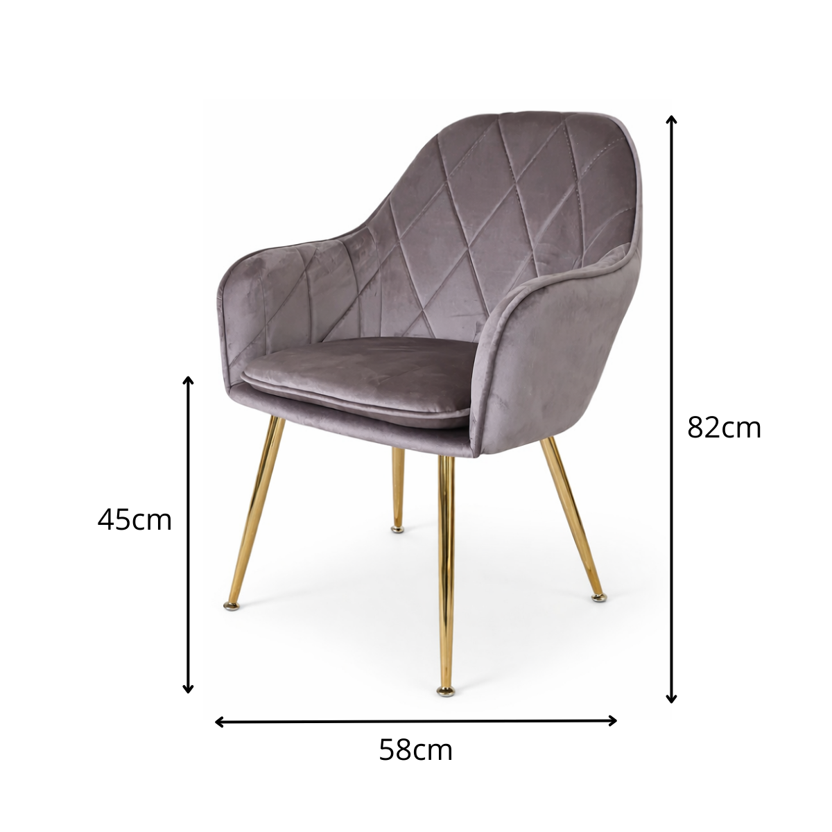 Butaca Sitial Velvet Diamond Gris-3