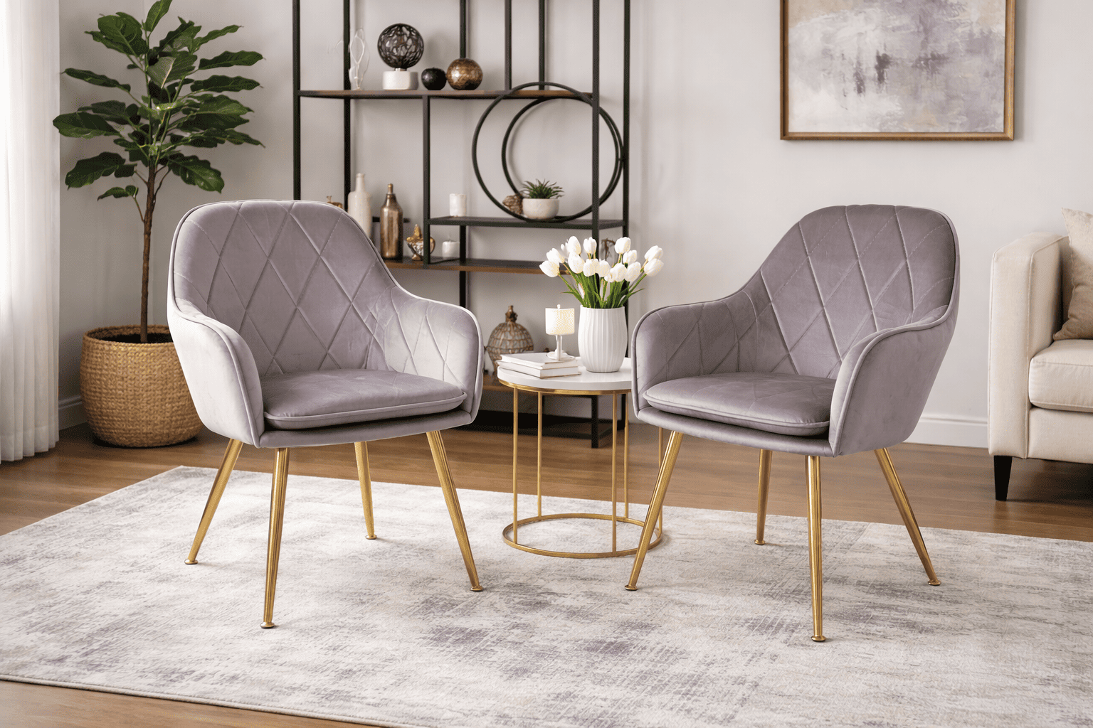 Butaca Sitial Velvet Diamond Gris-5