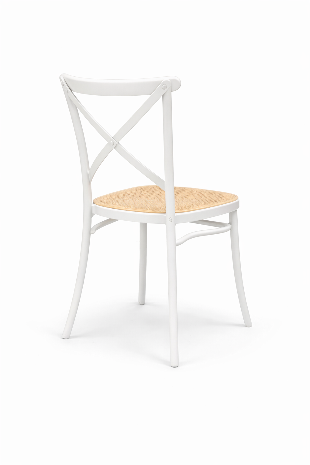 Silla Danubio Crossback Top Apilable Blanca-2