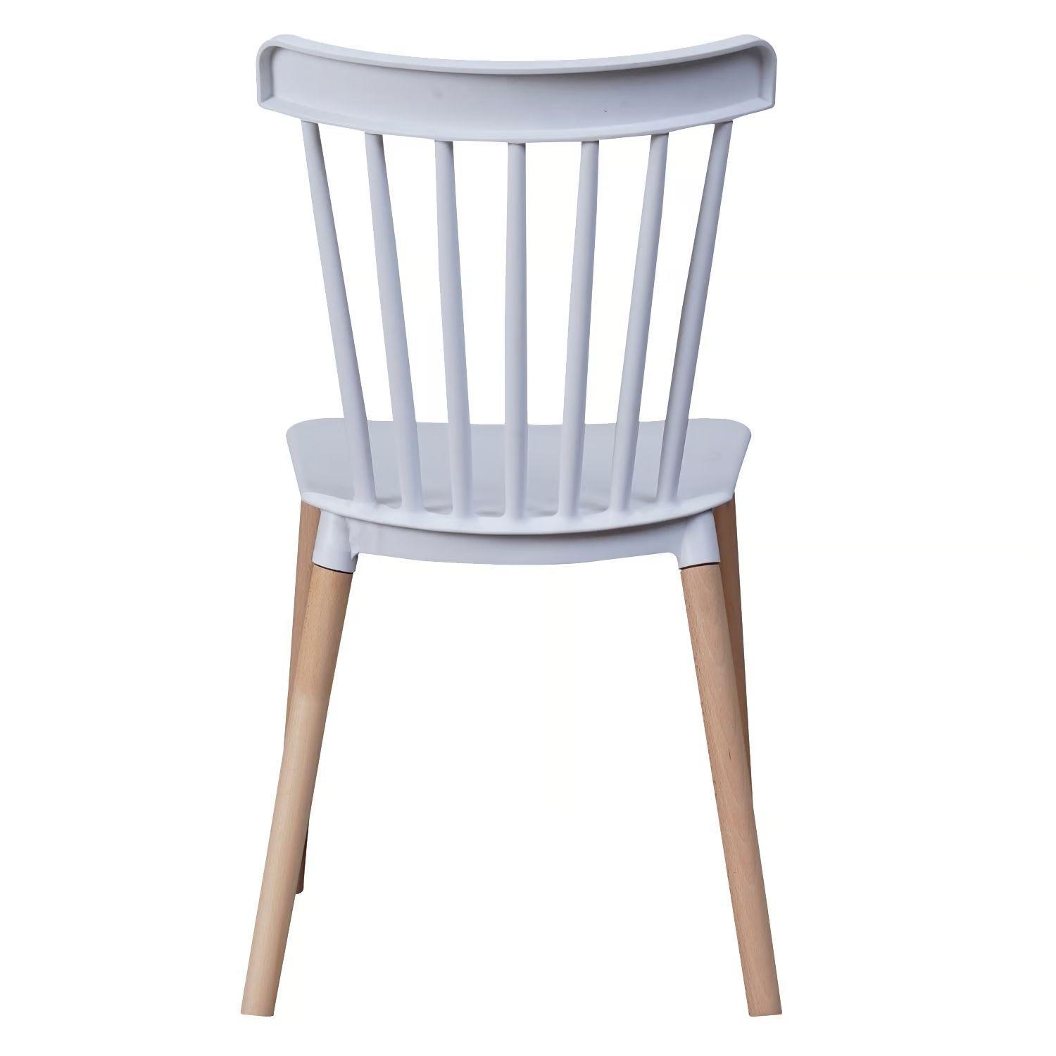 Silla Windsor para Comedor o Terraza Blanca-2