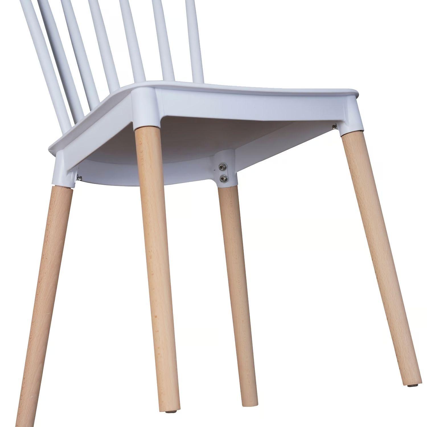 Silla Windsor para Comedor o Terraza Blanca-3