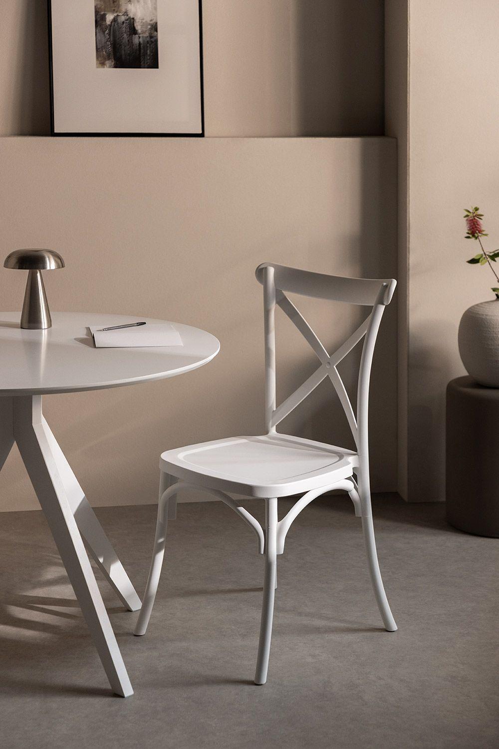 Silla CrossBack Blanca-4