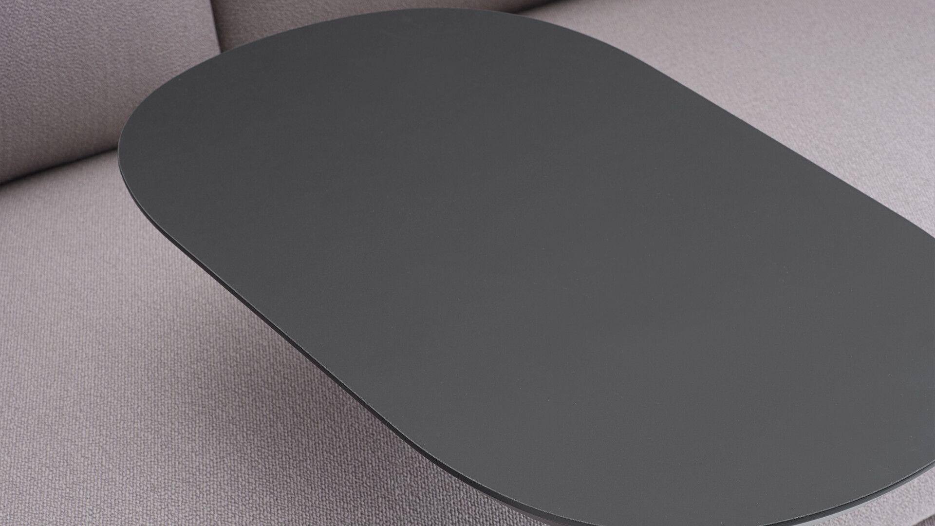 Mesa De Centro Lateral Auxiliar Minimalista Negra-5