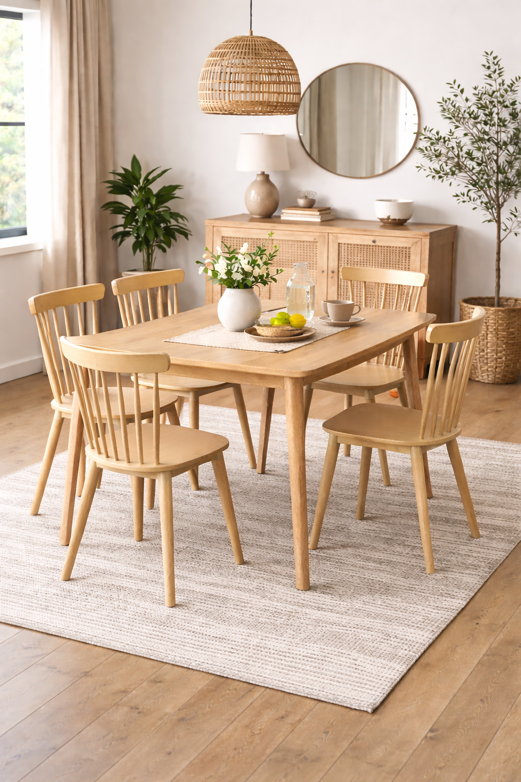 Pack 4 Sillas Windsor para Comedor o Terraza Beige-6