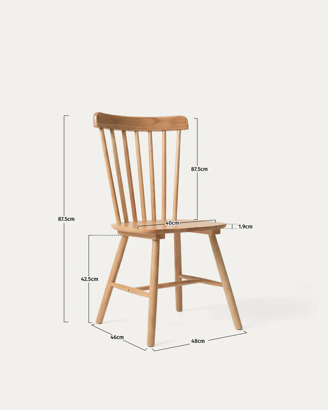 Silla Windsor de Madera Natural-7