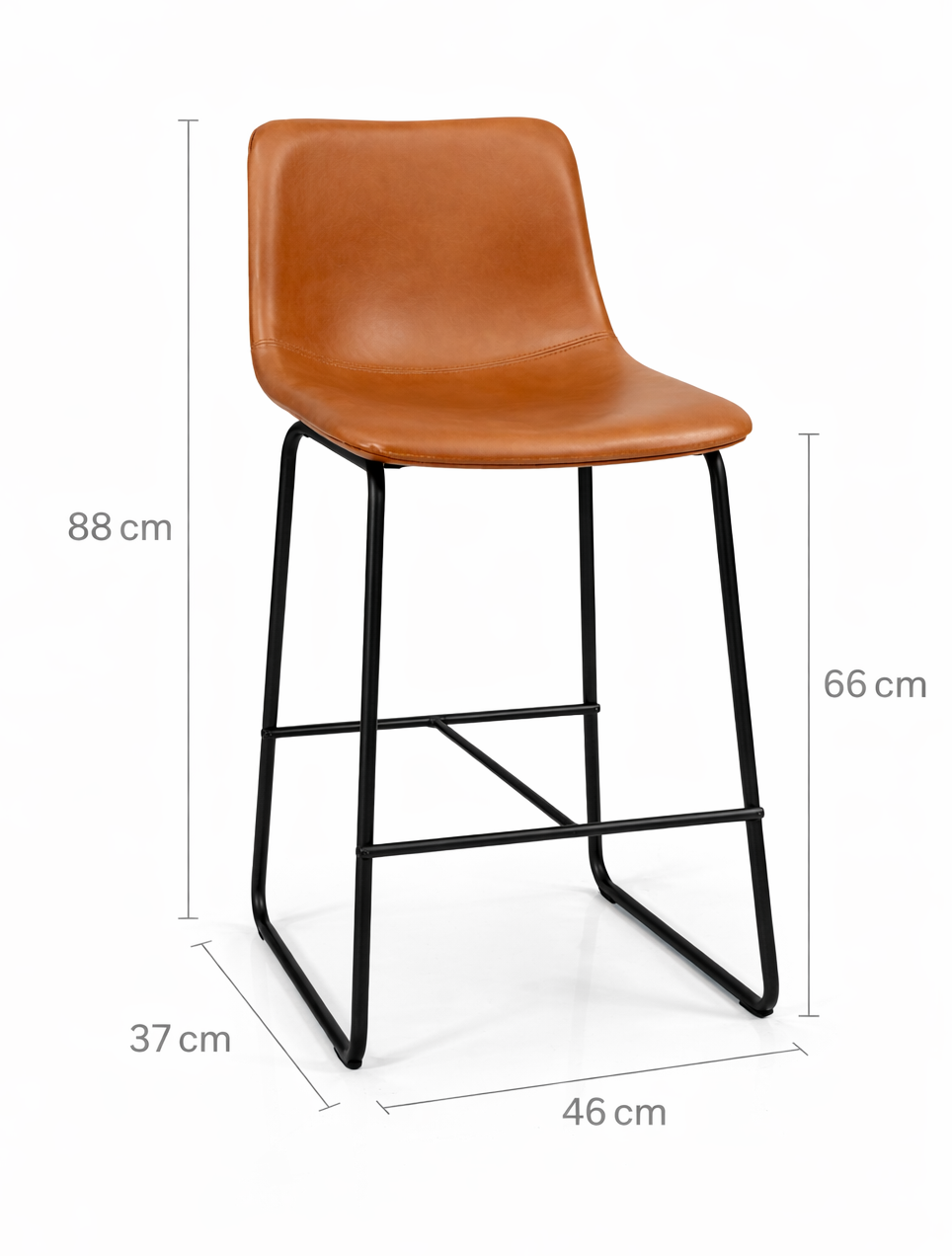 Taburete Burgos Piso De Bar O Terraza Elegante 66cm-3