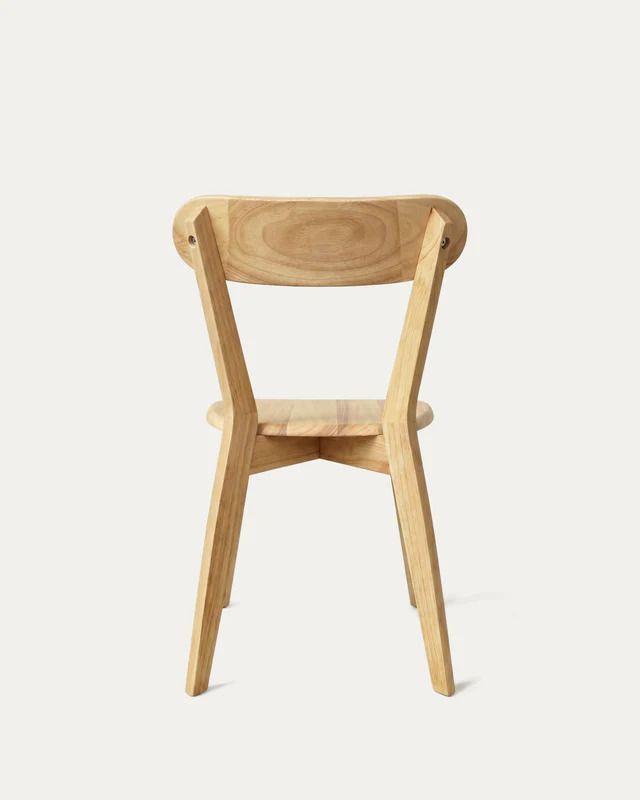 Pack 2 Sillas Fresno para Comedor o Terraza de Madera Natural-4