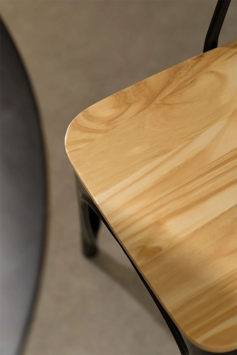 Silla Tolix con Asiento de Madera-3