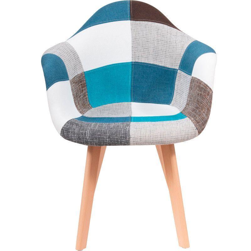 Pack 2 Butacas Sitial Poltronas Eames Patchwork-2