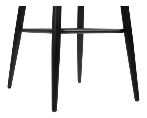 Pack 2 Pisos de Bar Taburete Velvet 66cm Terciopelo Negro-4