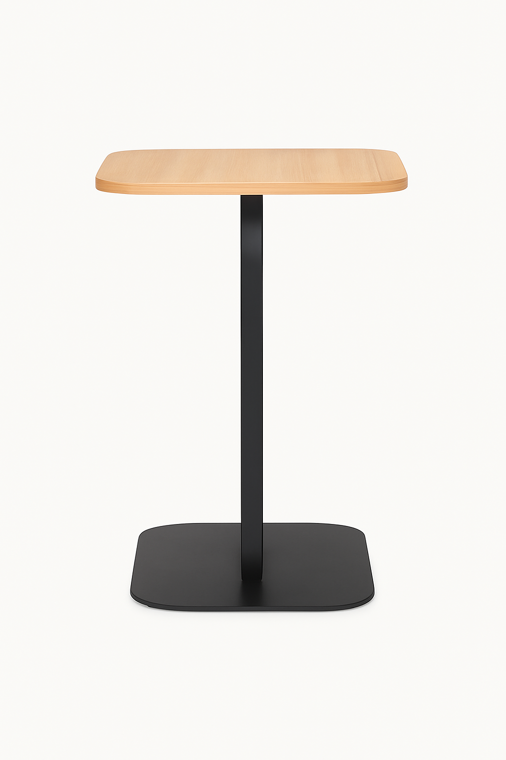 Mesa Lateral Auxiliar Minimalista Wood Negra-2