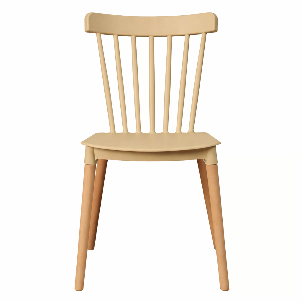 Pack 6 Sillas Windsor para Comedor o Terraza Beige-4
