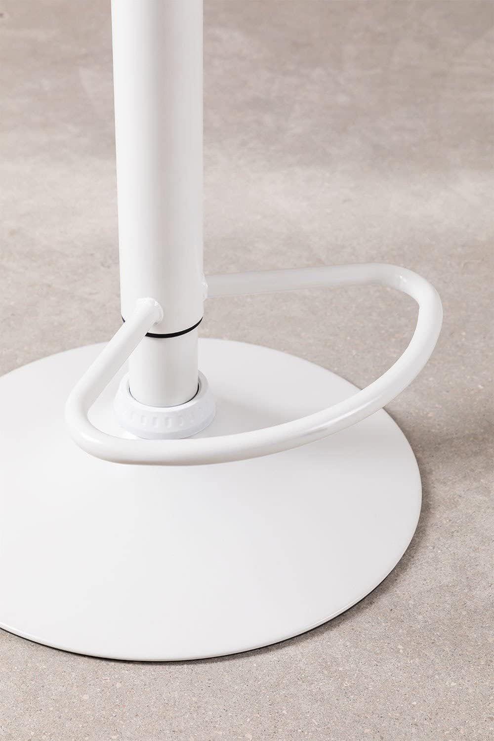 Pack 2 Pisos y sillas bar MKP Eames Base Blanca para Cocina o Bar Blanco-5