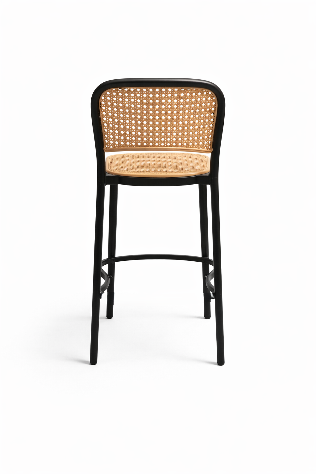 Pack 4 Taburetes Delta Piso De Bar O Terraza 66cm Negro-3