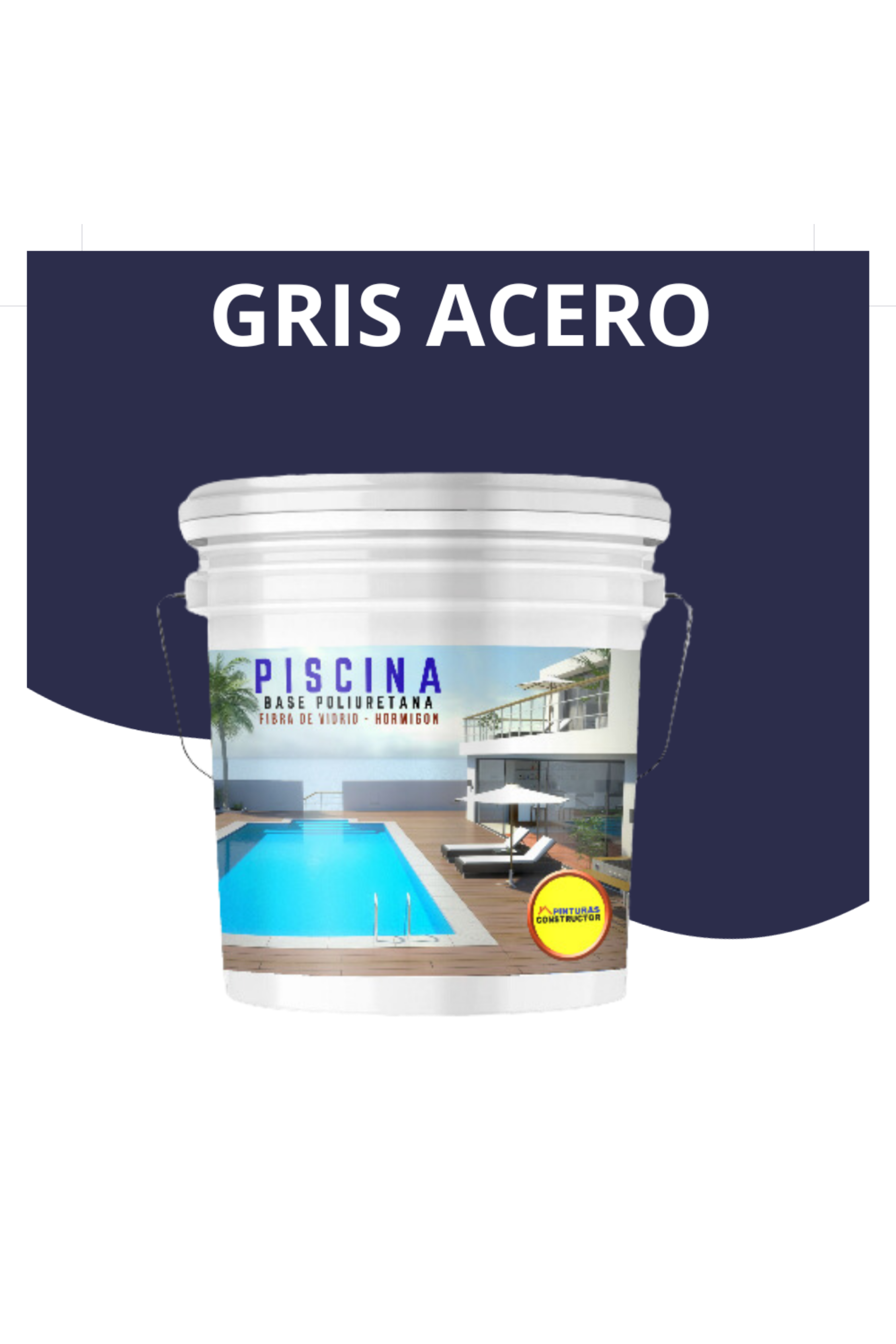 Pintura para Piscina Gris Acero Tineta 20 Lts-1