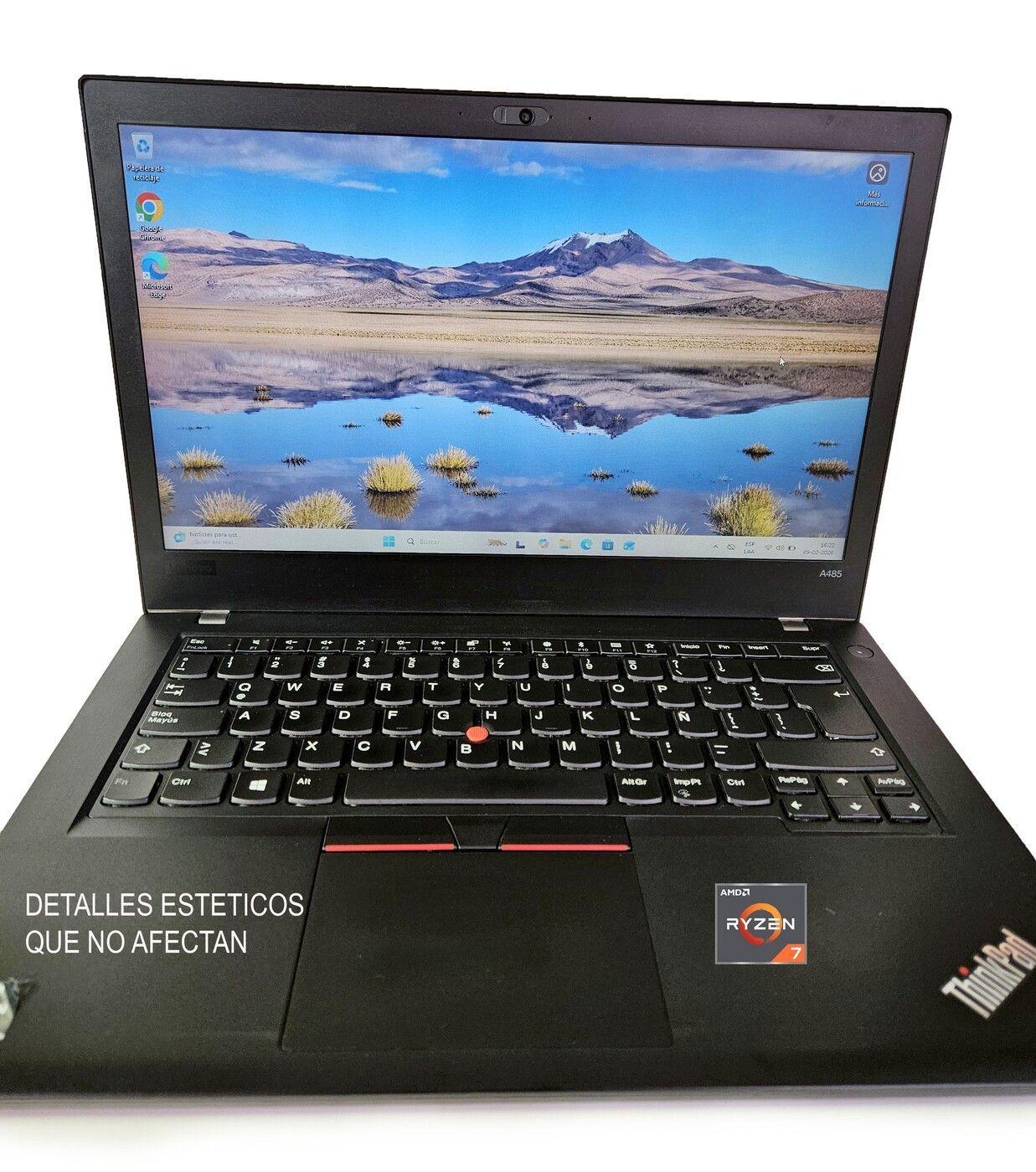 NOTEBOOK THINKPAD A485 AMD RYZEN 7 PRO/ 8GB RAM Y 500GB SSD (REACONDICIONADO)-6