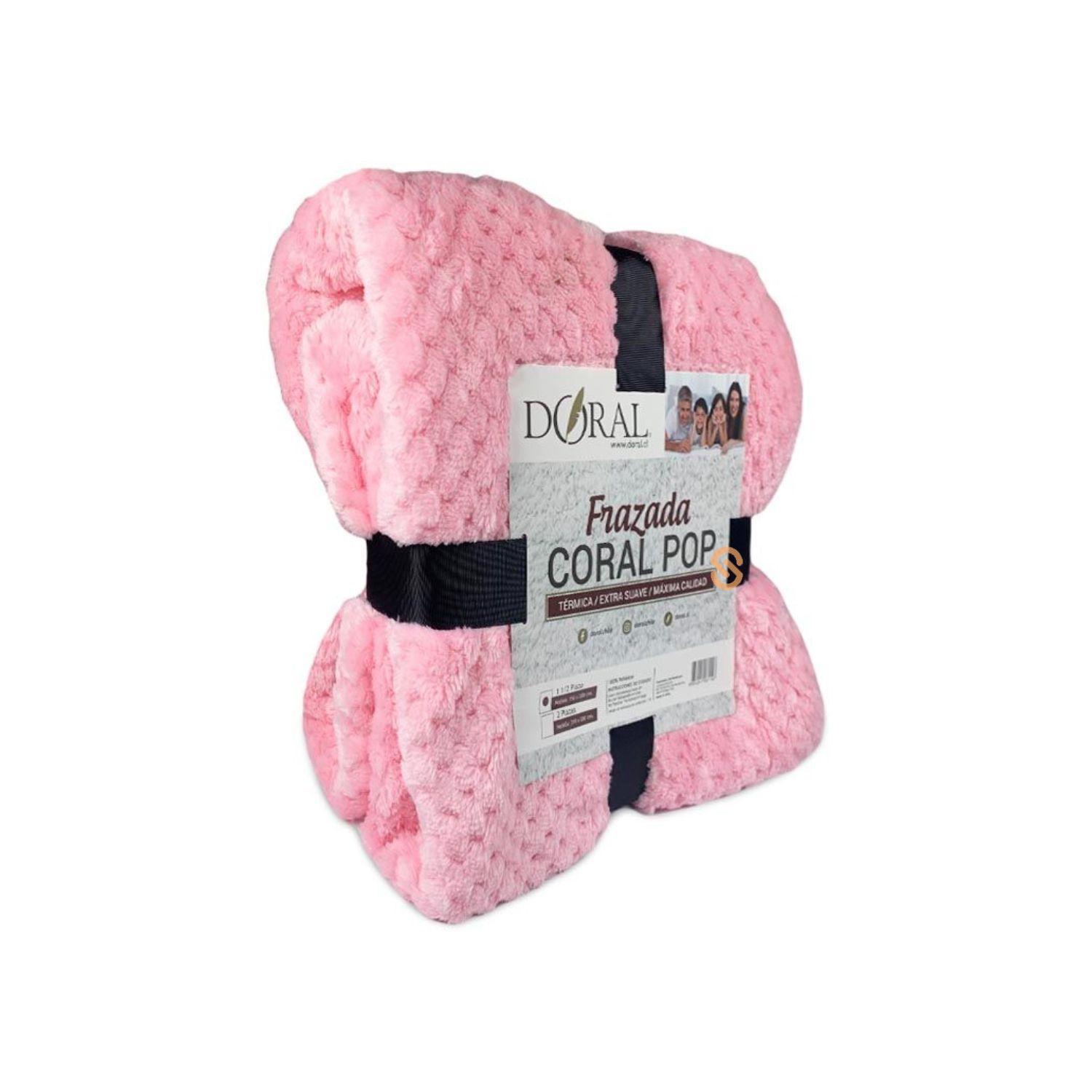 Frazada Coral Pop 2 Plazas Doral Color Surtido - Shopyclick-1