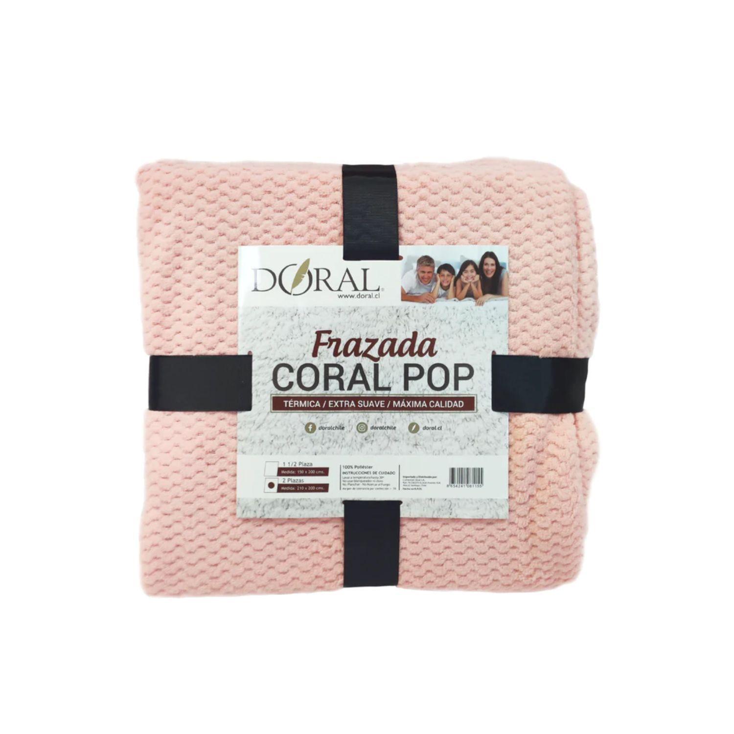Frazada Coral Pop 2 Plazas Doral Color Surtido - Shopyclick-0