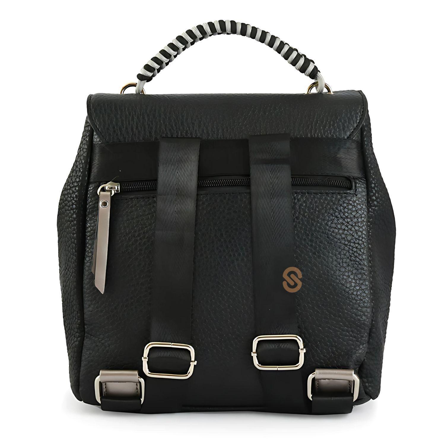 Mochila Mediana Alicia Color Negro Ziol - SC-2