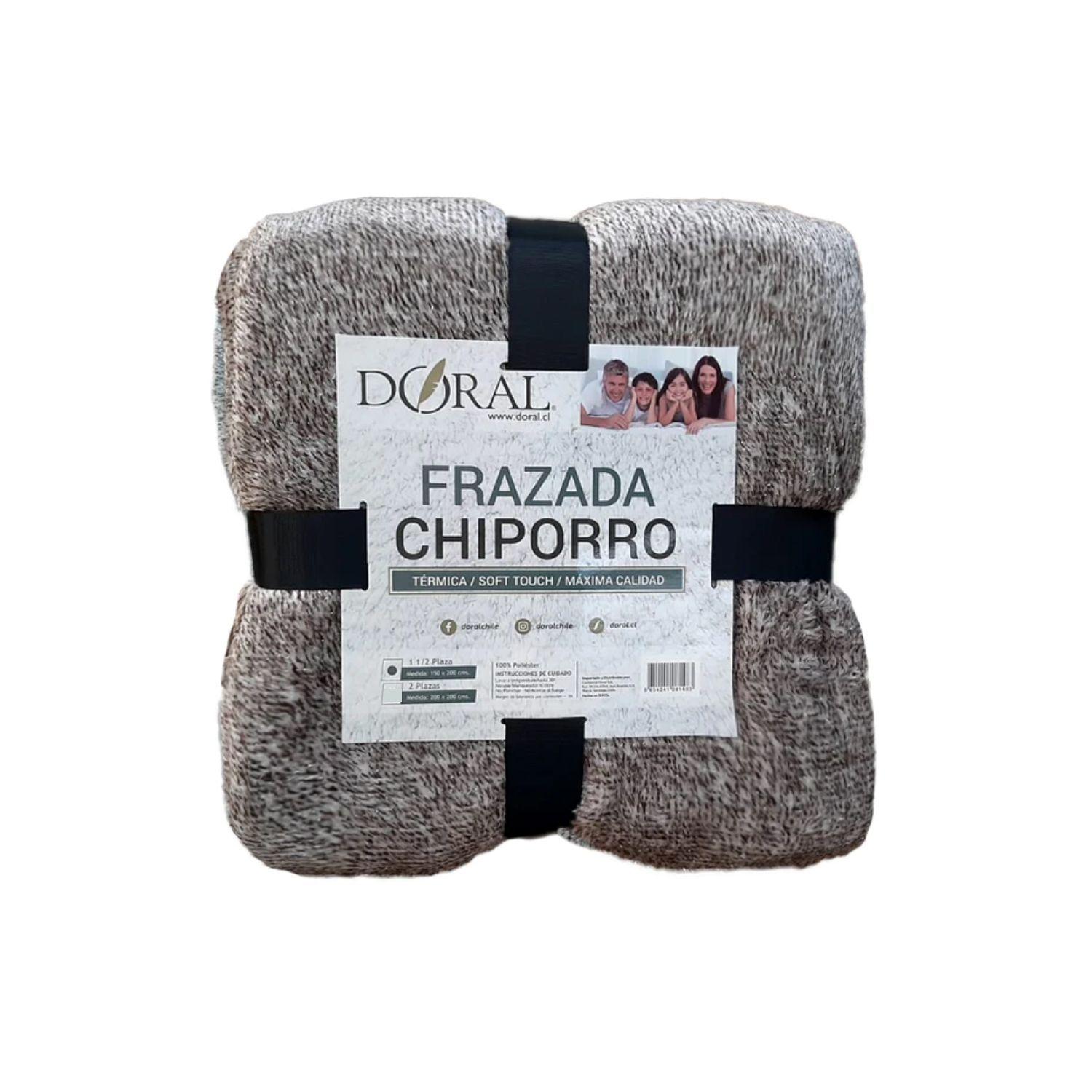 Frazada Chiporro 1.5 Plazas Tonos Negros - Shopyclick-0