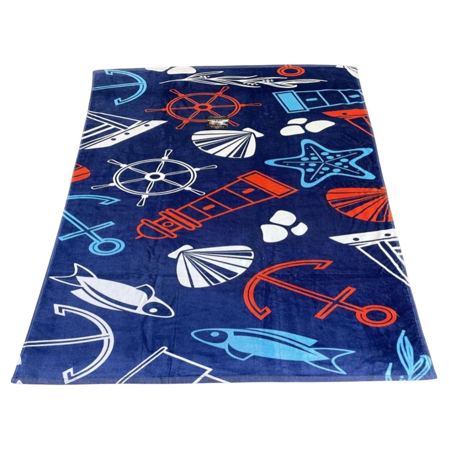 Toalla De Playa 152x76cms Algodón Diseño Marinero Doral - SC-0