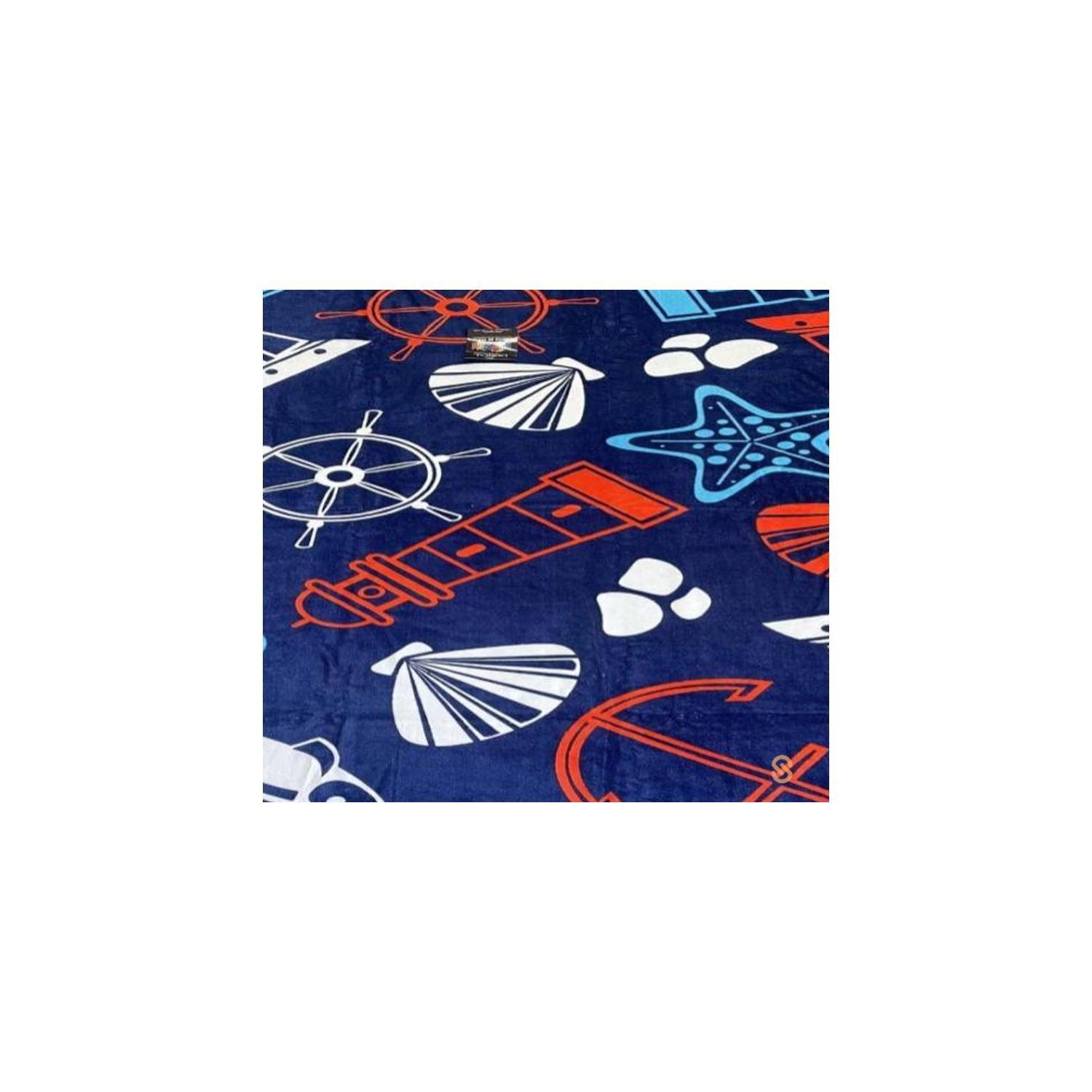 Toalla De Playa 152x76cms Algodón Diseño Marinero Doral - SC-1