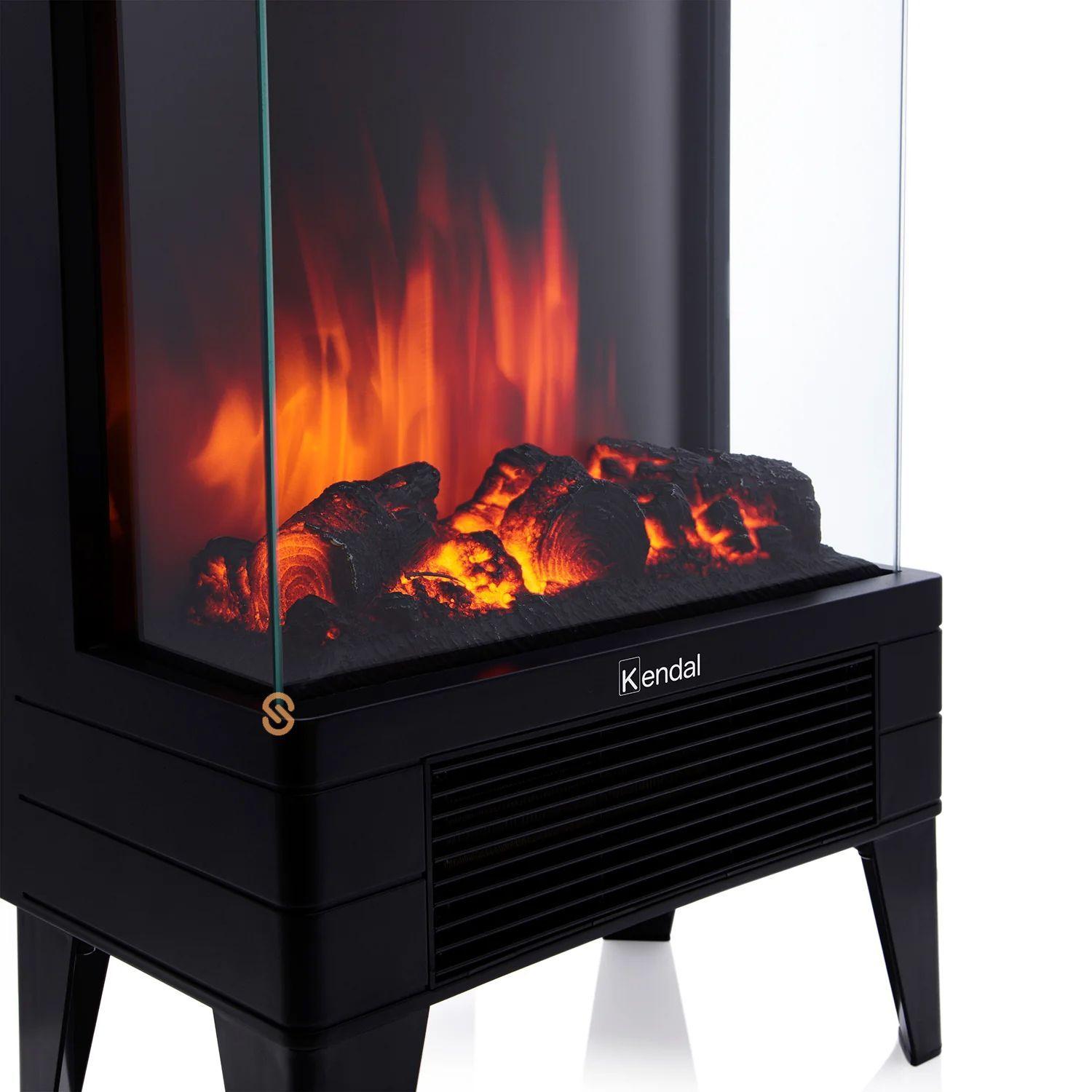 Chimenea Eléctrica Con Pantalla Efecto Fuego - Shopyclick-4