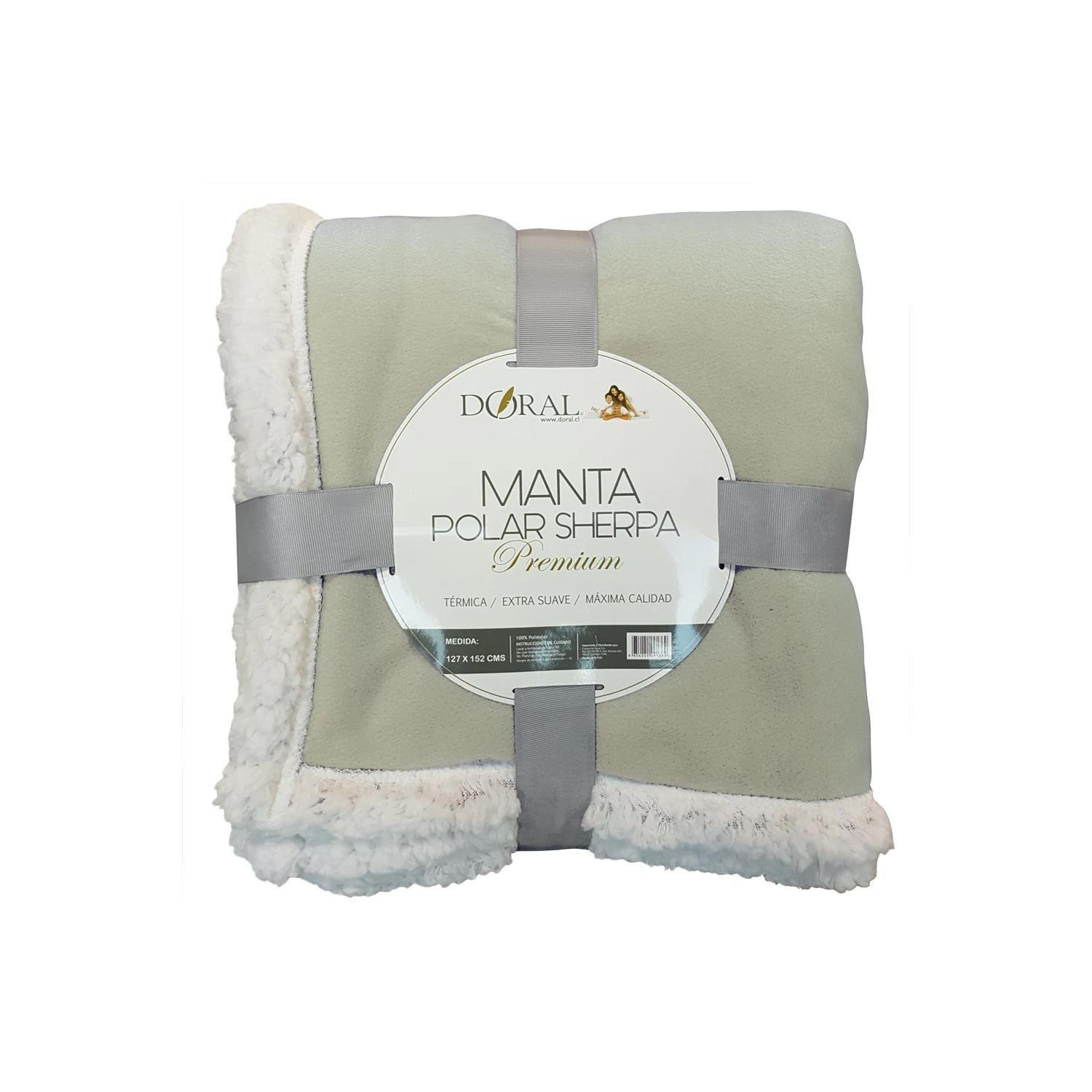 Manta Sherpa Polar Premium 127x152cms Color Blanco - SC-0