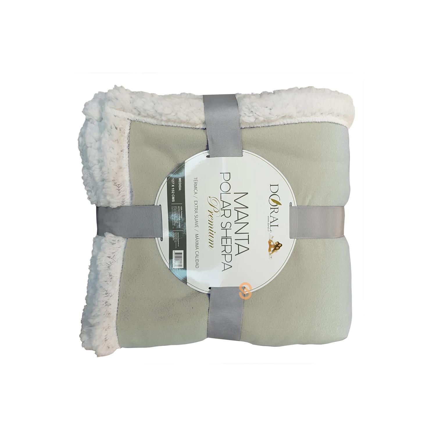 Manta Sherpa Polar Premium 127x152cms Color Blanco - SC-1