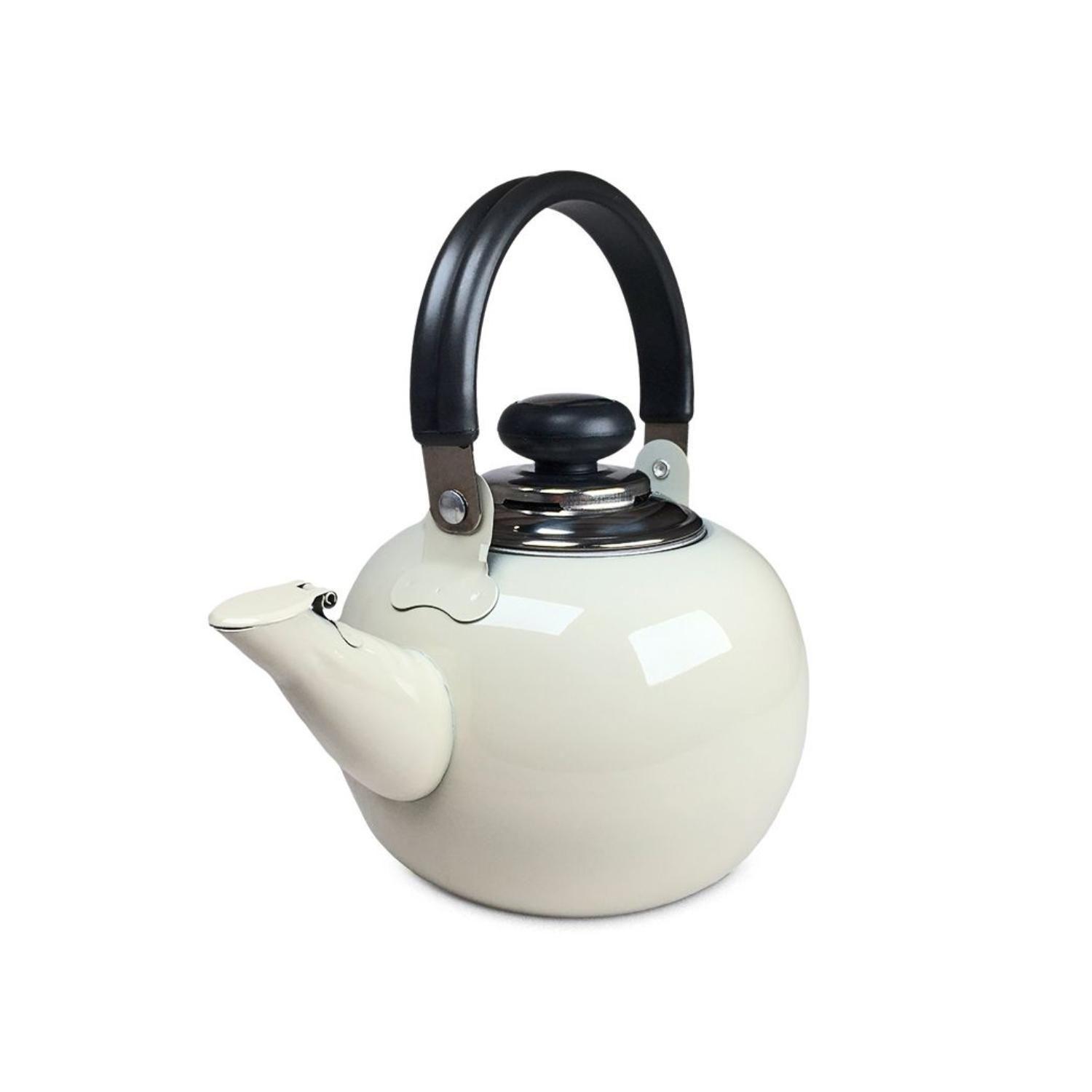 Tetera Para Té De Acero Inoxidable Blanco - SC-3