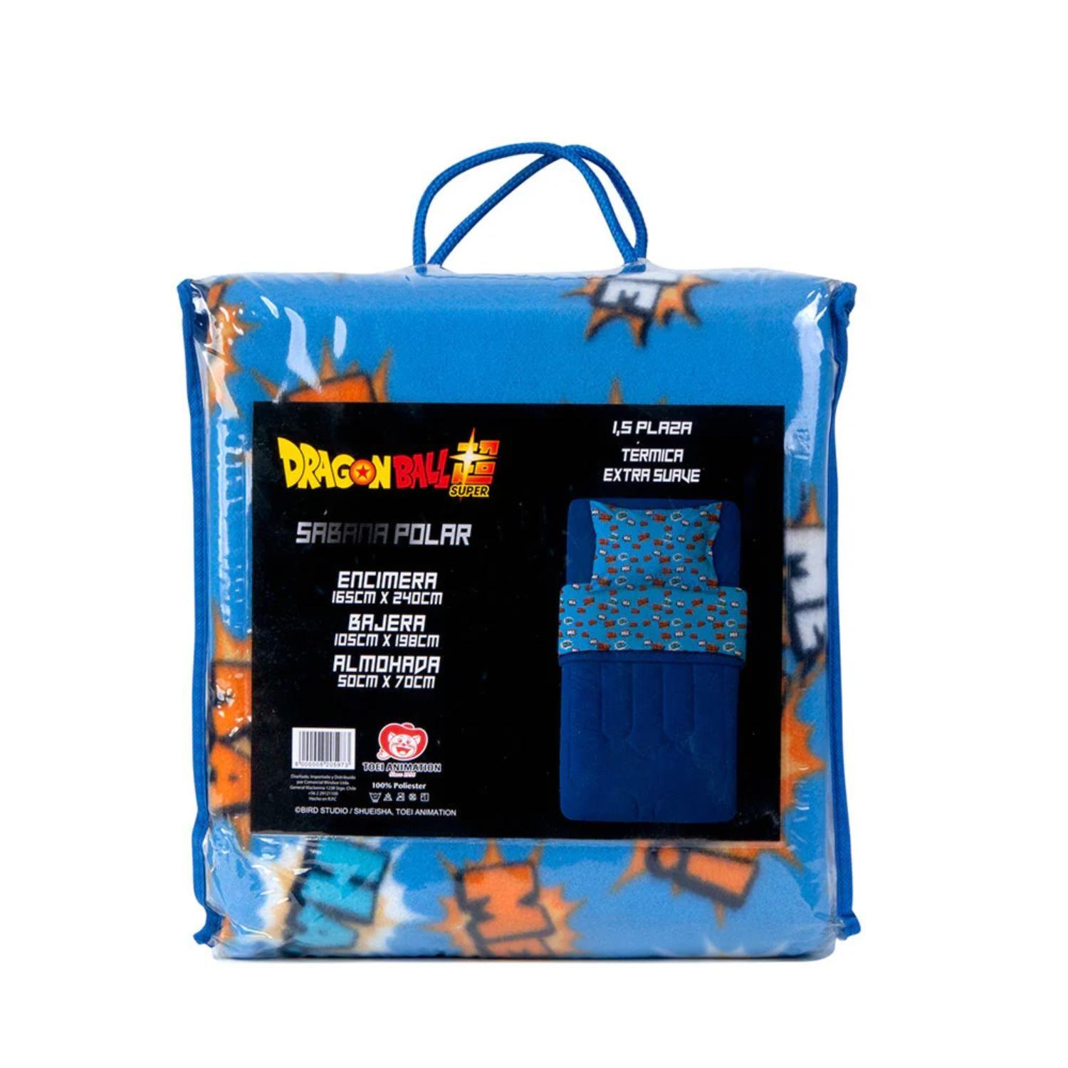 Juego Sábanas Dragon Ball Z Hameka 1.5 Plazas Polar - SC-0