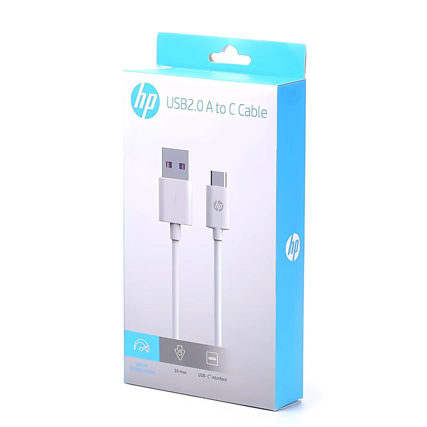 Cable Usb 2.0 A Tipo C 1m Blanco Hp Dhc-tc100 - SC-0