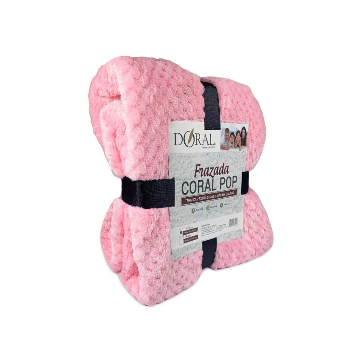 Frazada Coral Pop 1.5 Plazas Doral Color Surtido - Shopyclick-0