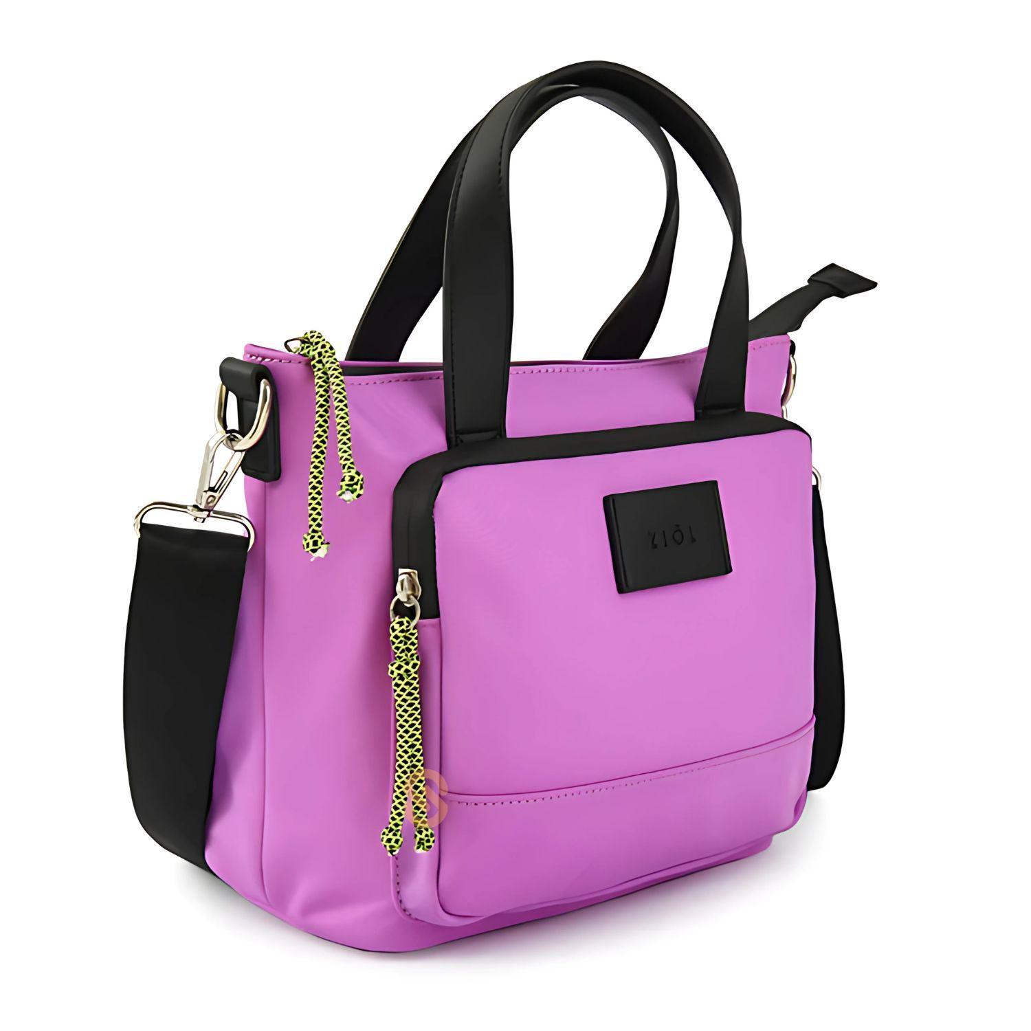 Cartera Dos Asas Pequeña Amaltea Morado Ziol - SC-1