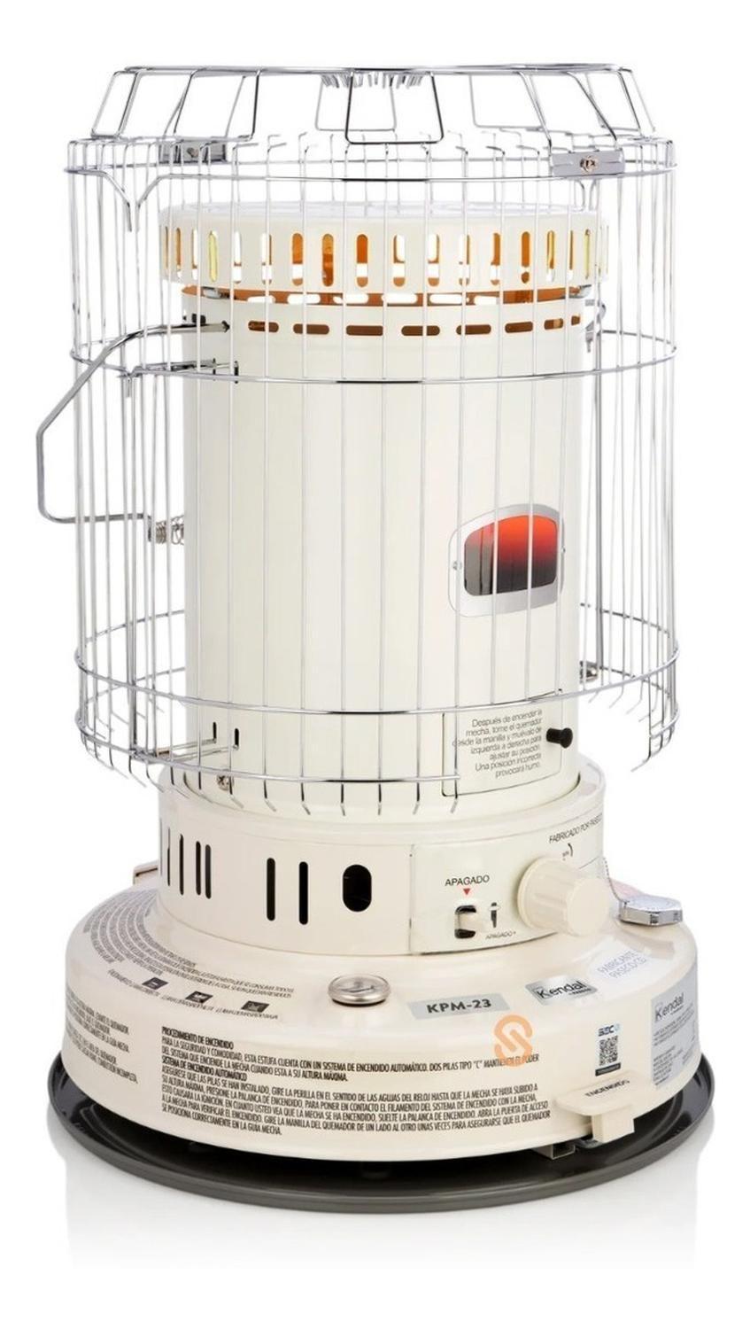Estufa A Parafina Con Mecha Color Blanco Kendal - Shopyclick-2