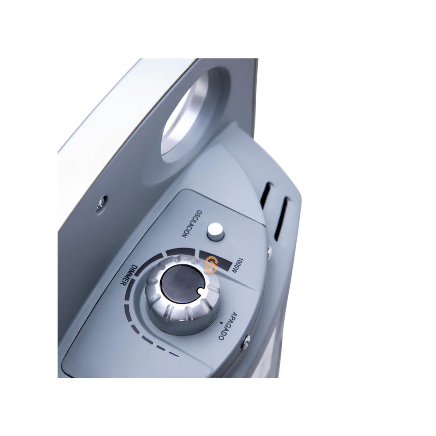 Estufa Eléctrica Fibra De Carbono Silver Kendal - Shopyclick-1