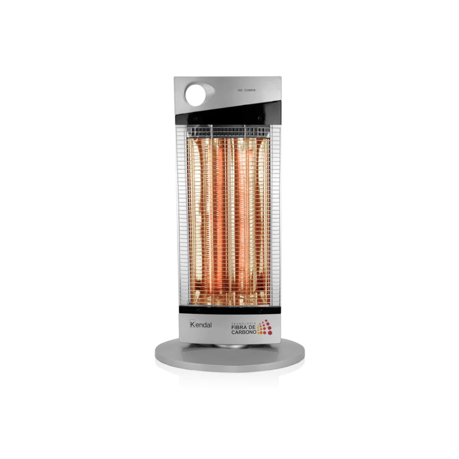 Estufa Eléctrica Fibra De Carbono Silver Kendal - Shopyclick-0
