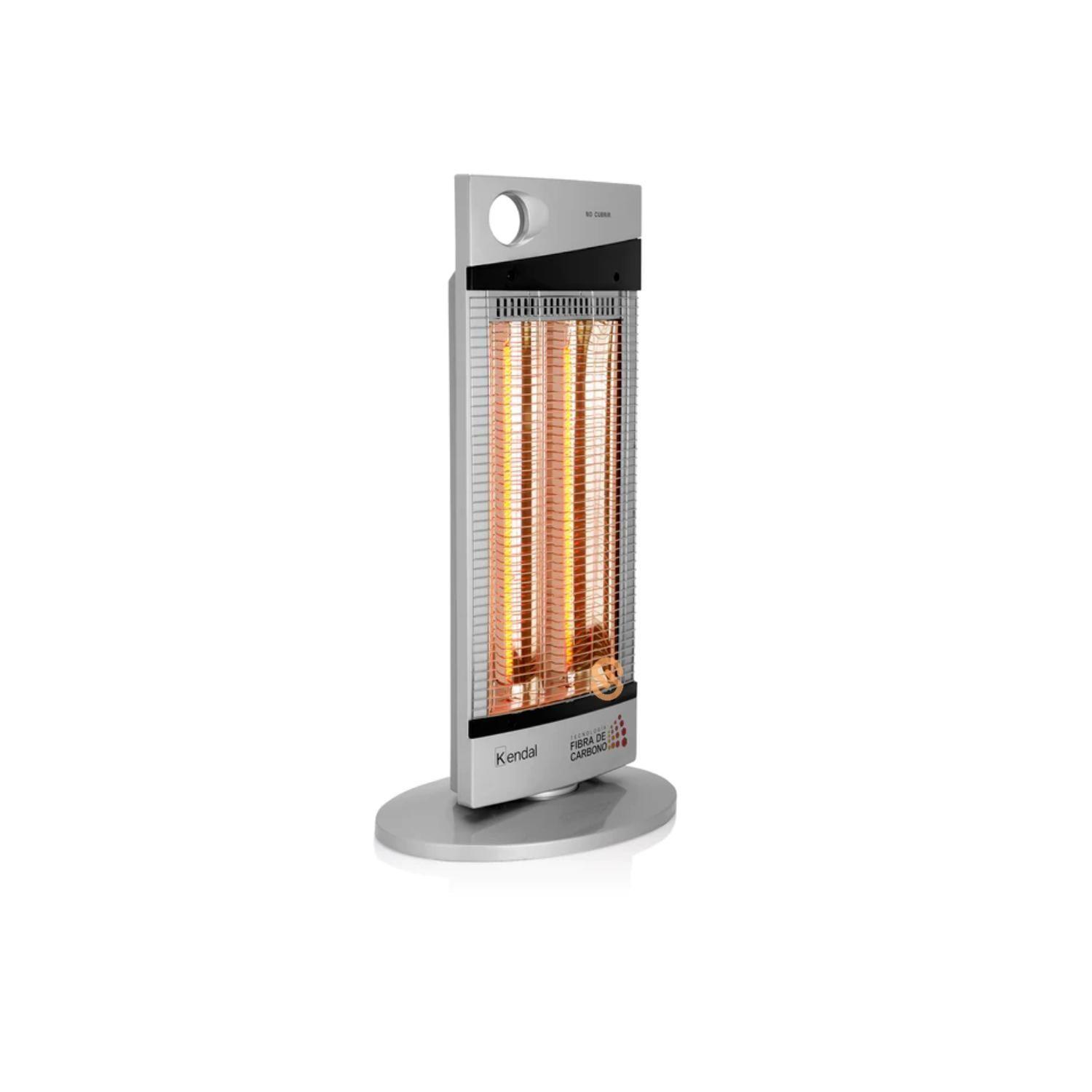 Estufa Eléctrica Fibra De Carbono Silver Kendal - Shopyclick-2