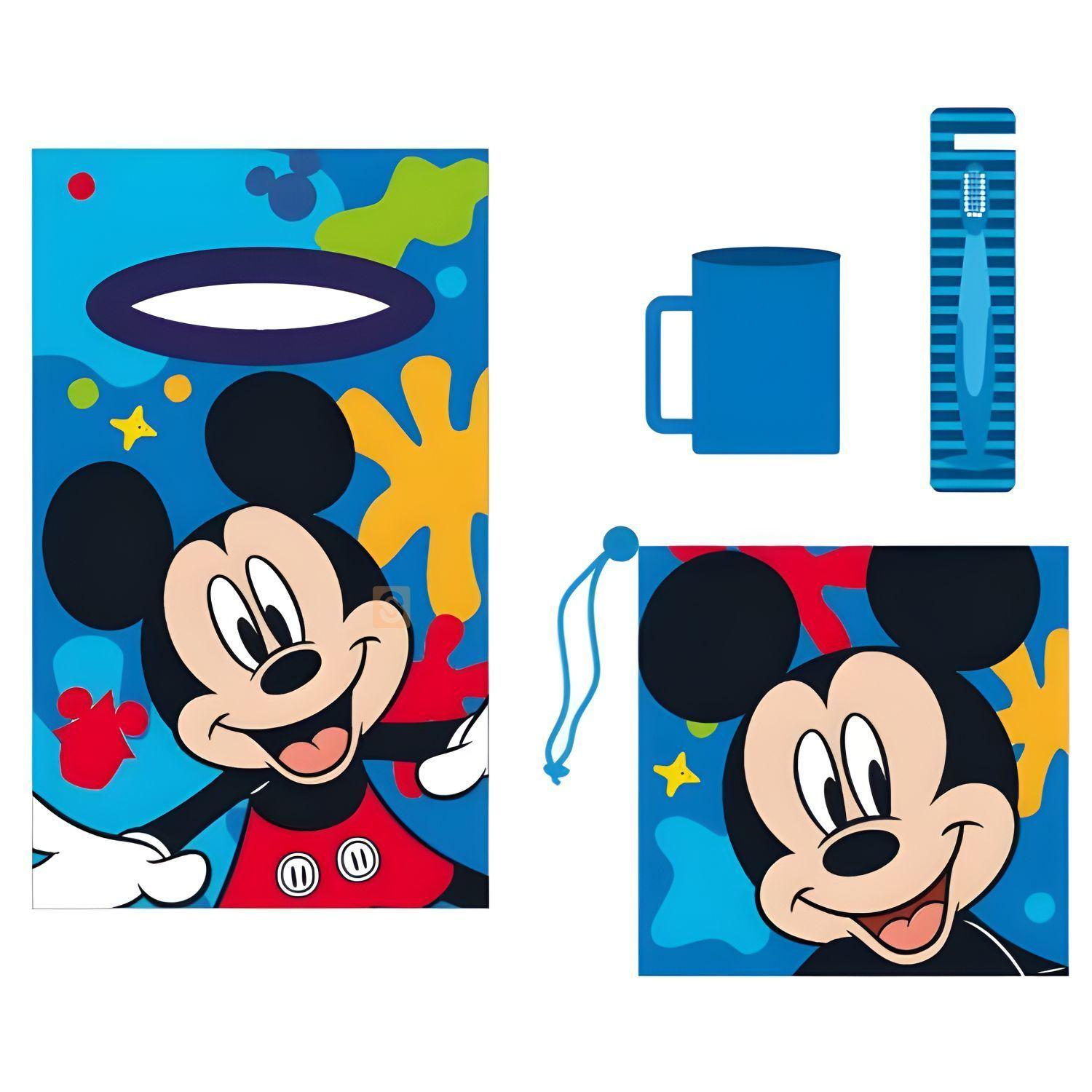 Kit Higiene P rvulo Mickey con Toalla Taza y Bolso SC-2