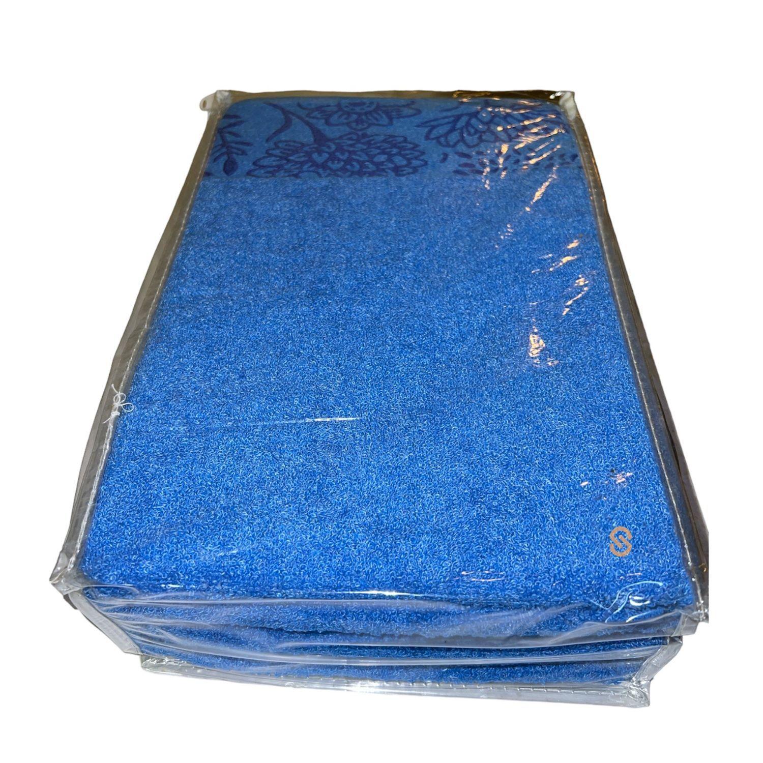 Juego De Toallas 3 Piezas Azul Luxor Doral - Shopyclick-1