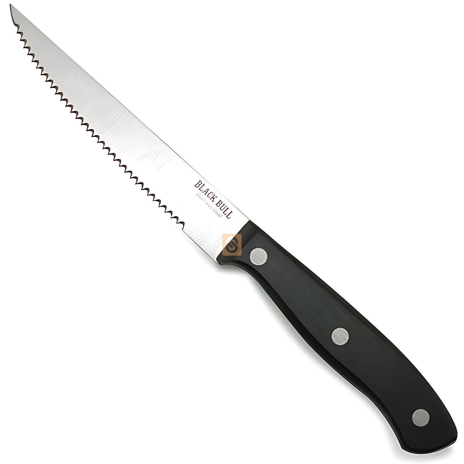 Set 4 Cuchillos Steak Black Bull Corte y Estilo Pro - SC-1