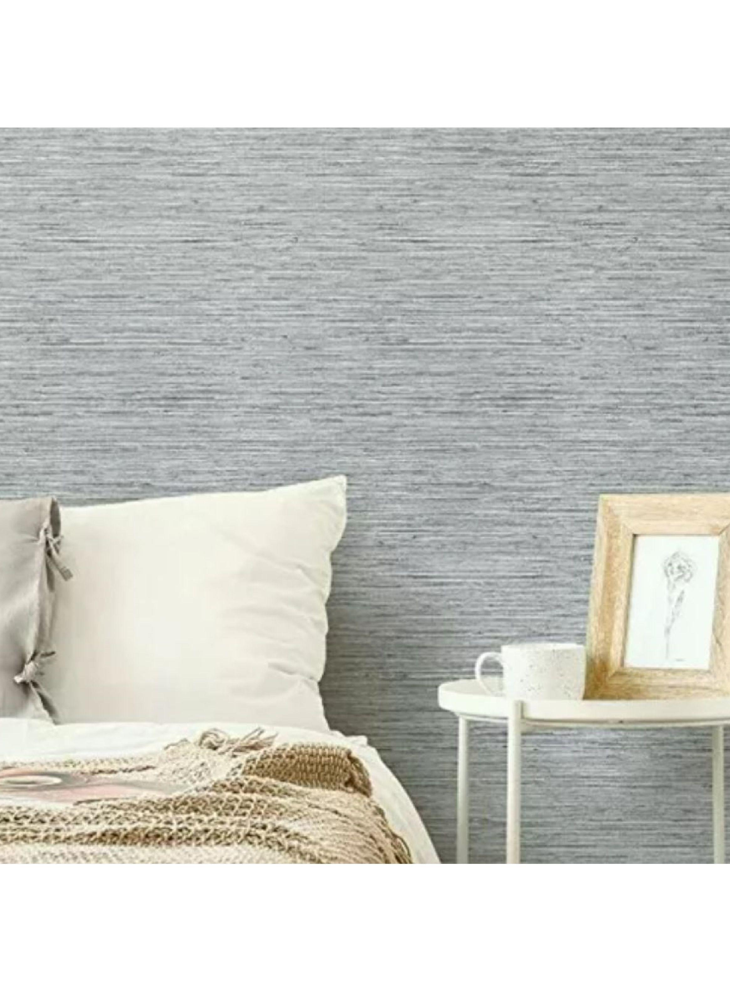 Roommates PVC Autoadhesivo Faux Grasscloth Light Grey (B6767637)-2