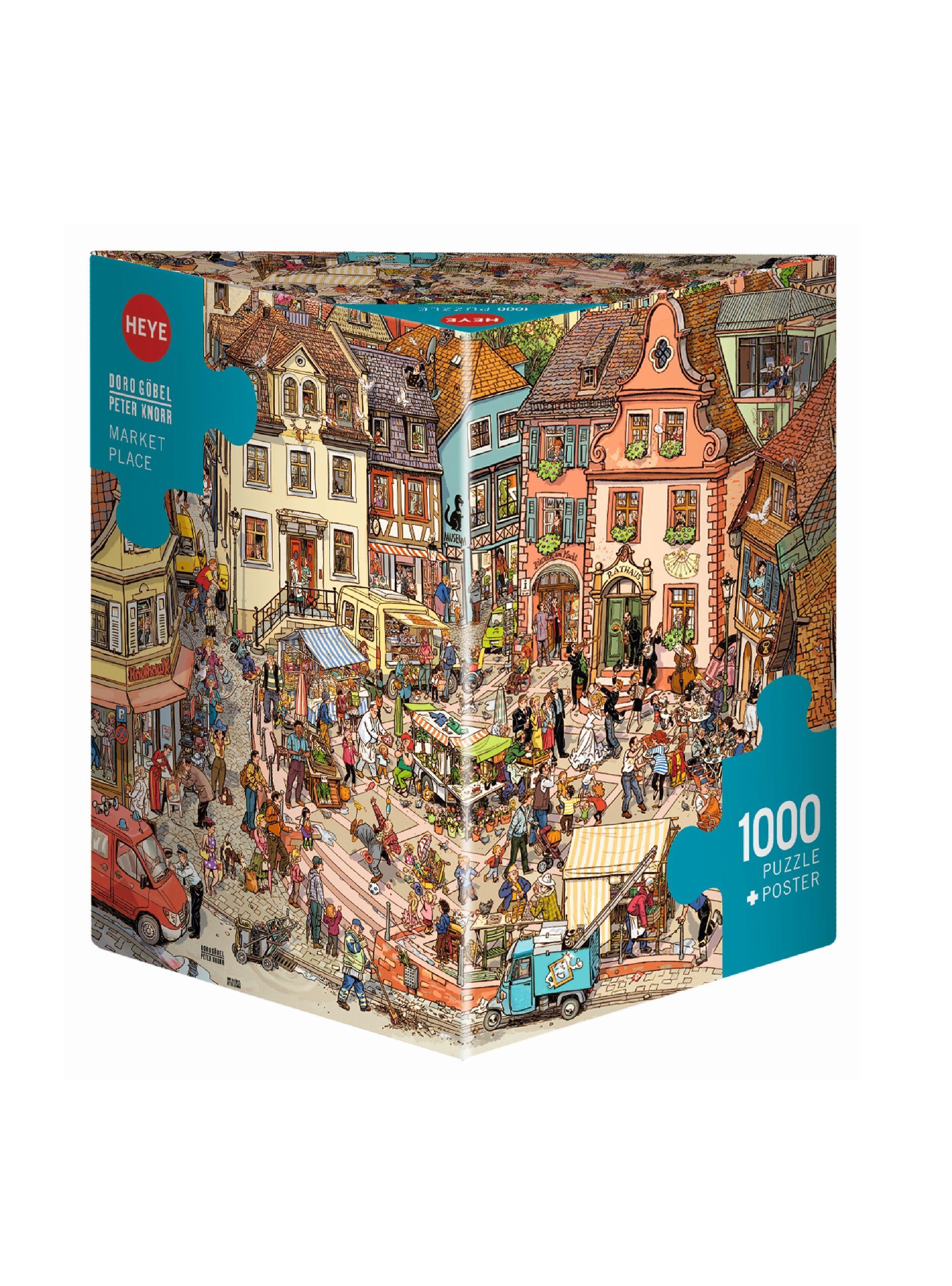 Heye Puzzle de 1000 piezas Market Place. (06429884)-0