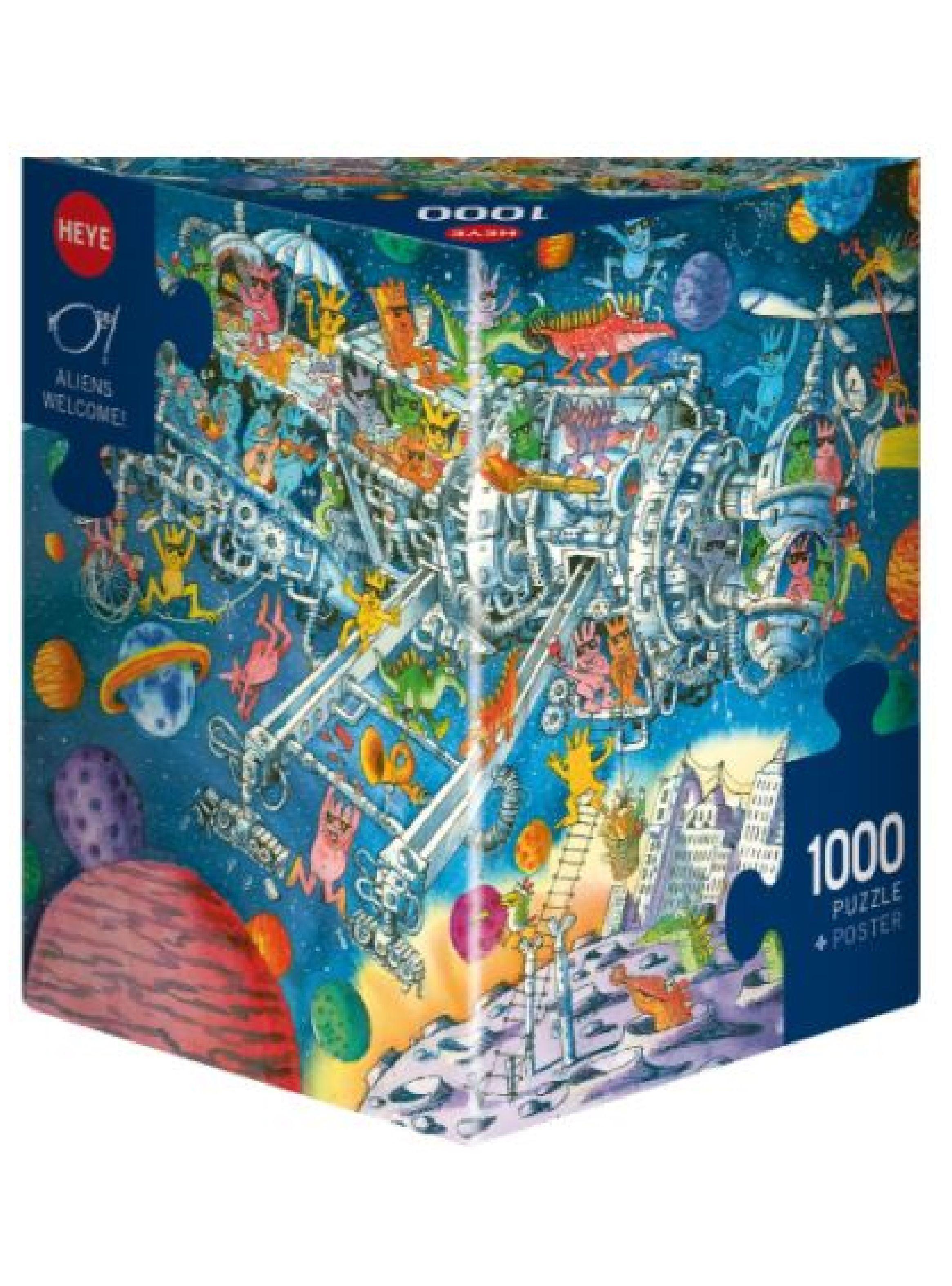 Heye Puzzle 1000 p. Aliens Welcome Genial (06430083)-0