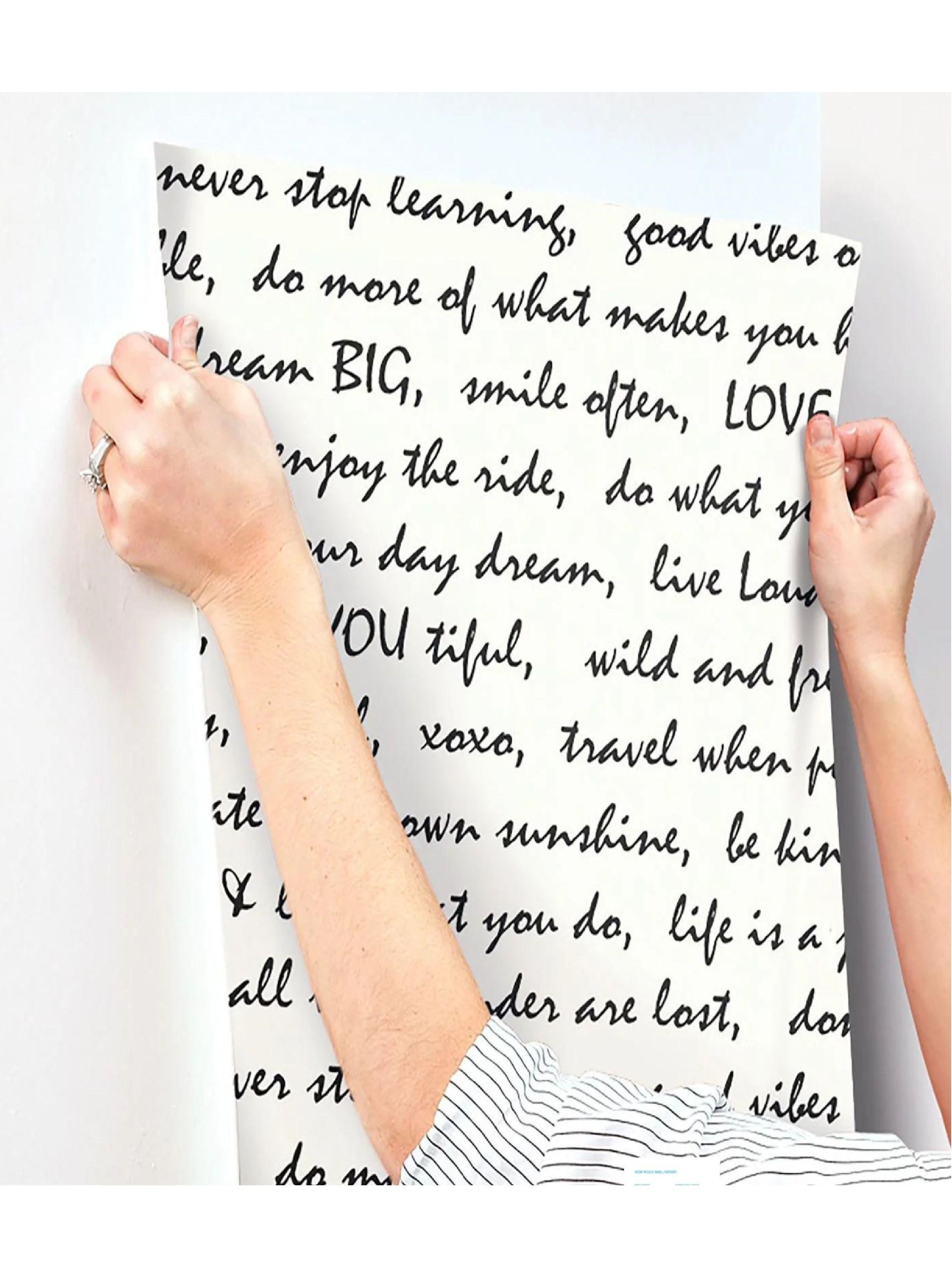 Roommates PVC Autoadhesivo Black Dream Big Script (B6730877)-1