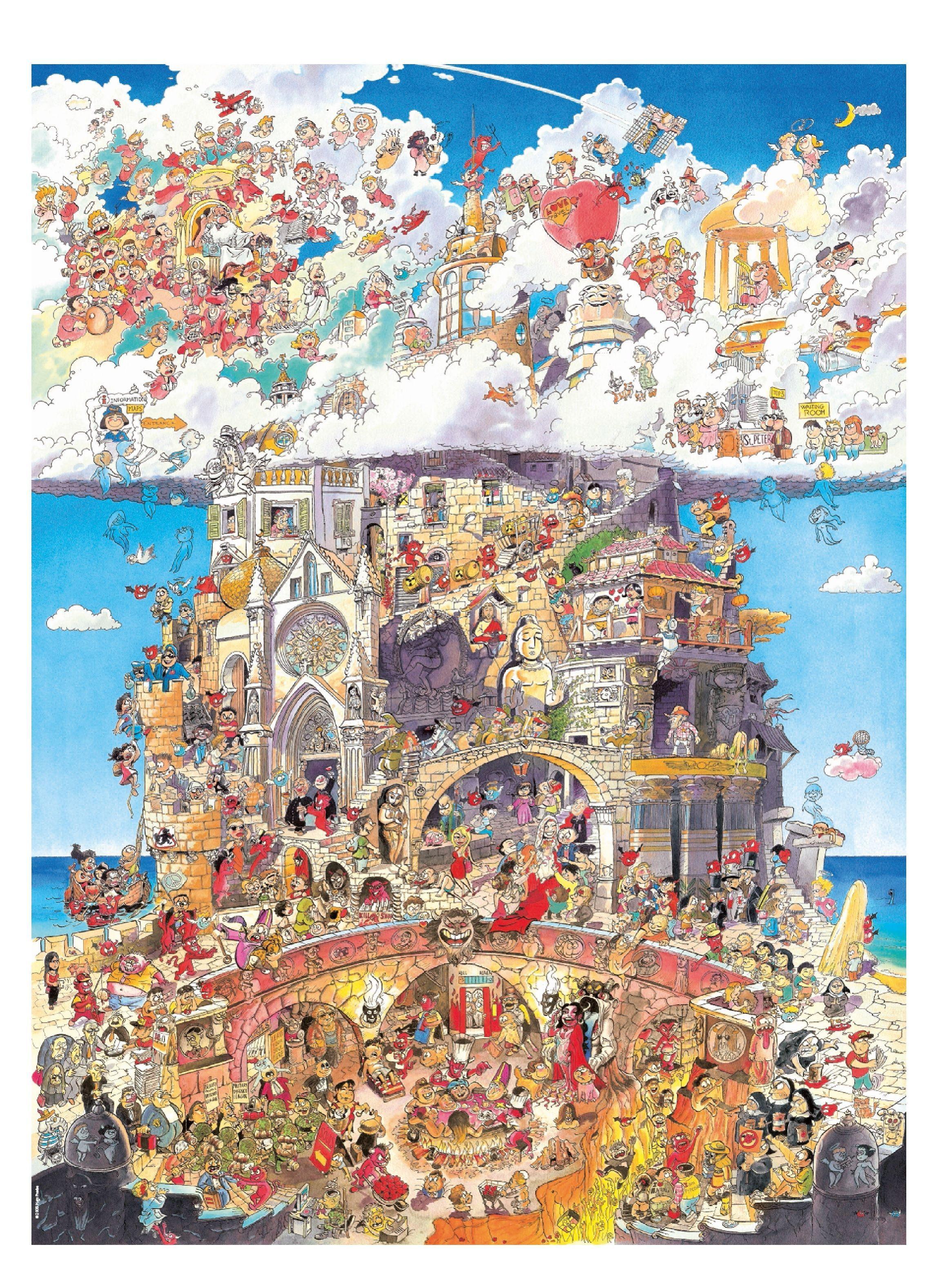 Heye Puzzle 1500 p. Prades Heaven and Hell Genial (06529118)-1