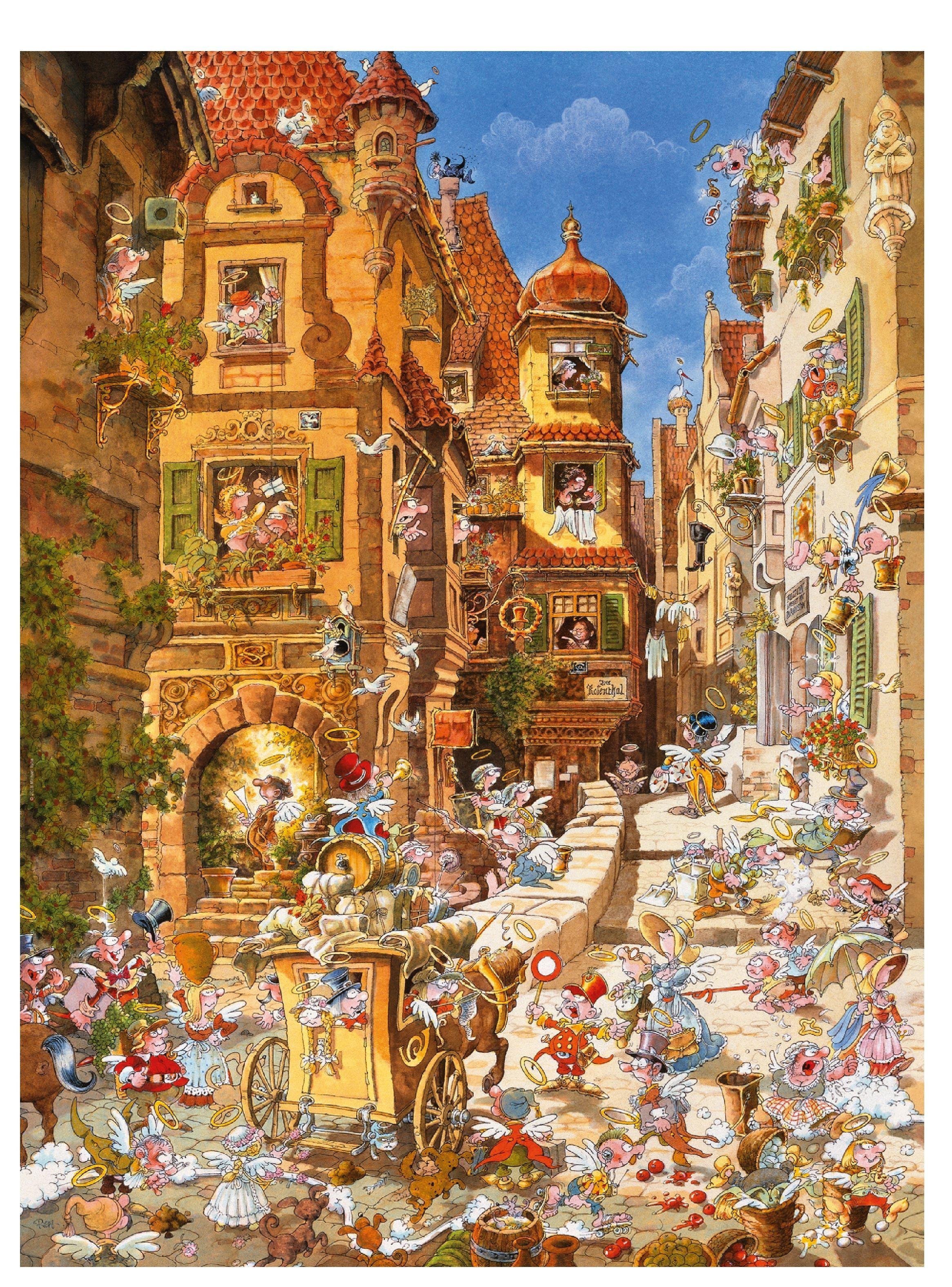 Heye Puzzle 1000 p. Romantic Town by Day Genial (06429874)-1