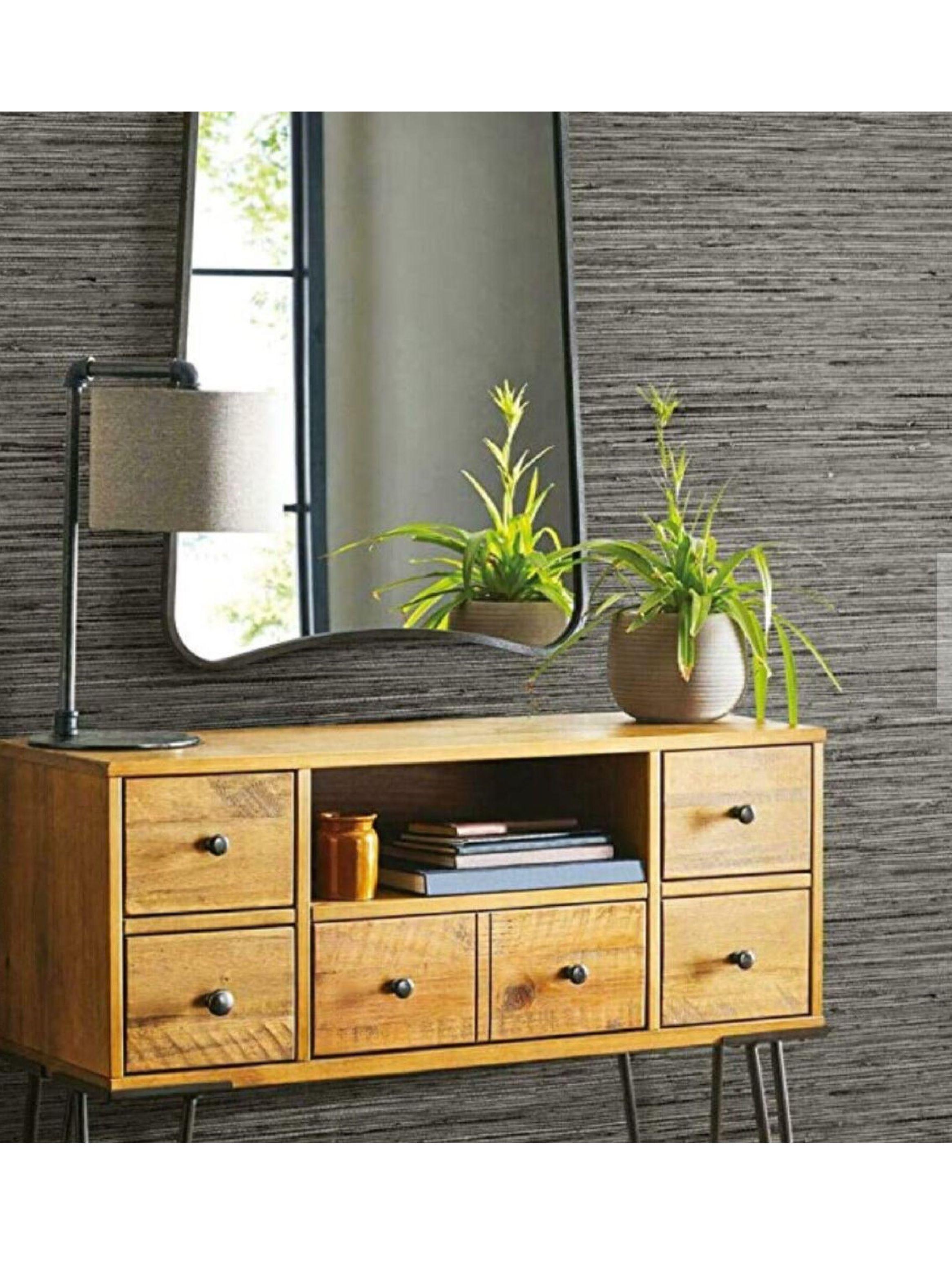 Roommates PVC Autoadhesivo Faux Grasscloth Grey (B6734346)-4